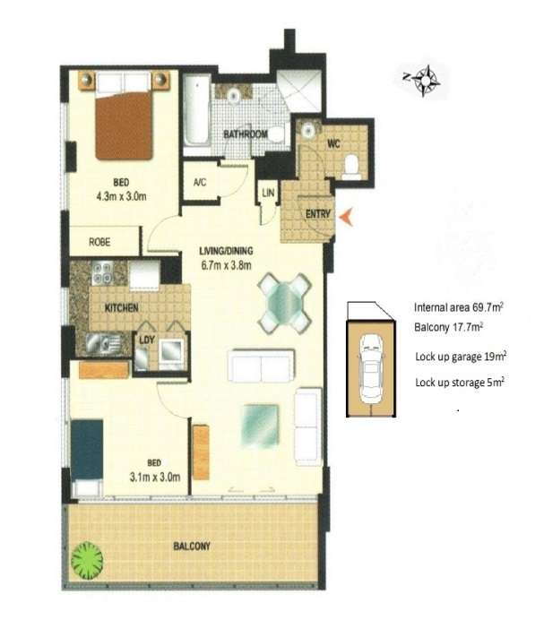 Floorplan of Homely apartment listing, 119/6-10 Romsey Street, Waitara NSW 2077