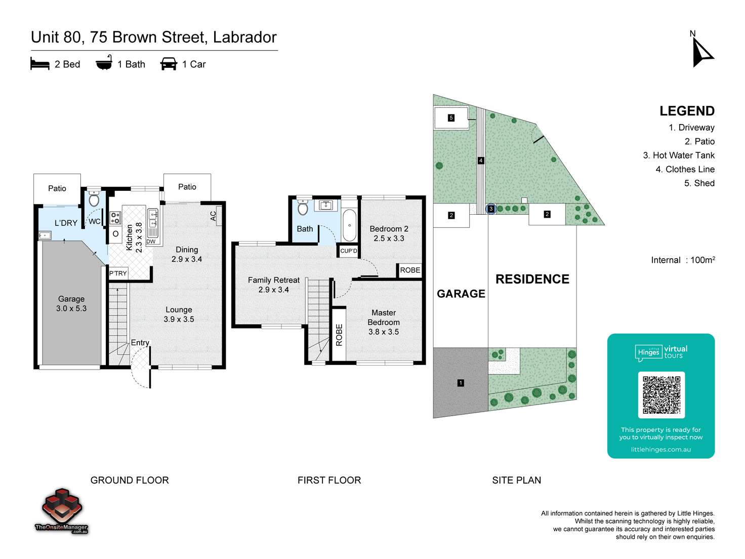 Floorplan of Homely townhouse listing, ID:21126722/75 Brown Street, Labrador QLD 4215