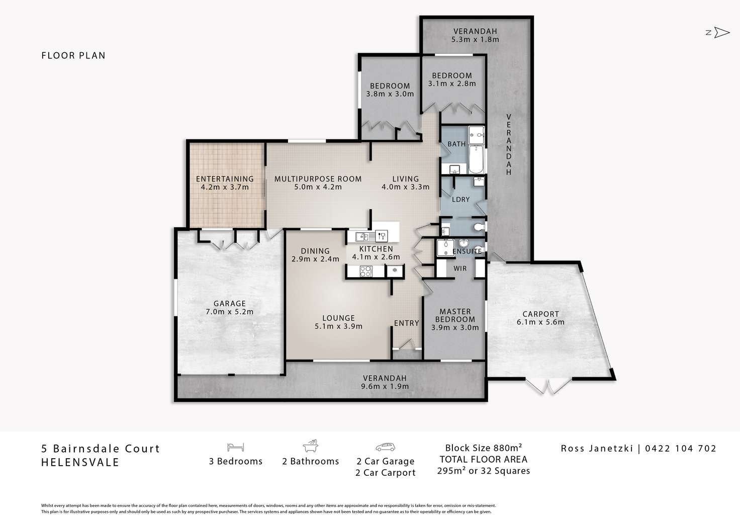 Floorplan of Homely house listing, 5 Bairnsdale Court, Helensvale QLD 4212