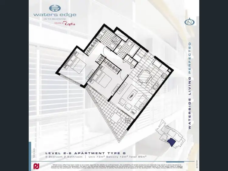 Floorplan of Homely unit listing, ID:21141649/438 Marine Parade, Biggera Waters QLD 4216