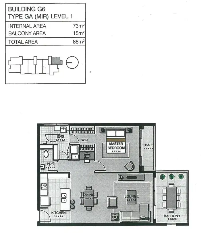 Floorplan of Homely apartment listing, Unit 16 and 154 Musgrave Avenue, Southport QLD 4215