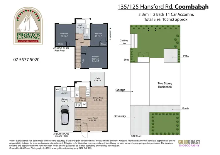 Floorplan of Homely townhouse listing, 135/125 Hansford Road, Coombabah QLD 4216