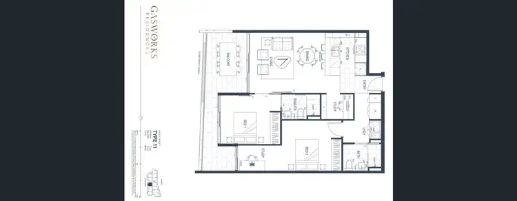 Floorplan of Homely apartment listing, ID:21152362/70 Longland Street, Newstead QLD 4006