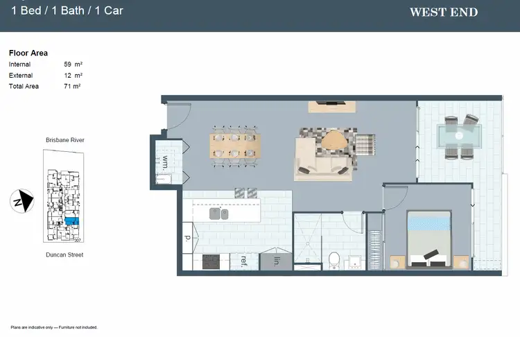 Floorplan of Homely apartment listing, ID:21150358/25 Duncan Street, West End QLD 4101