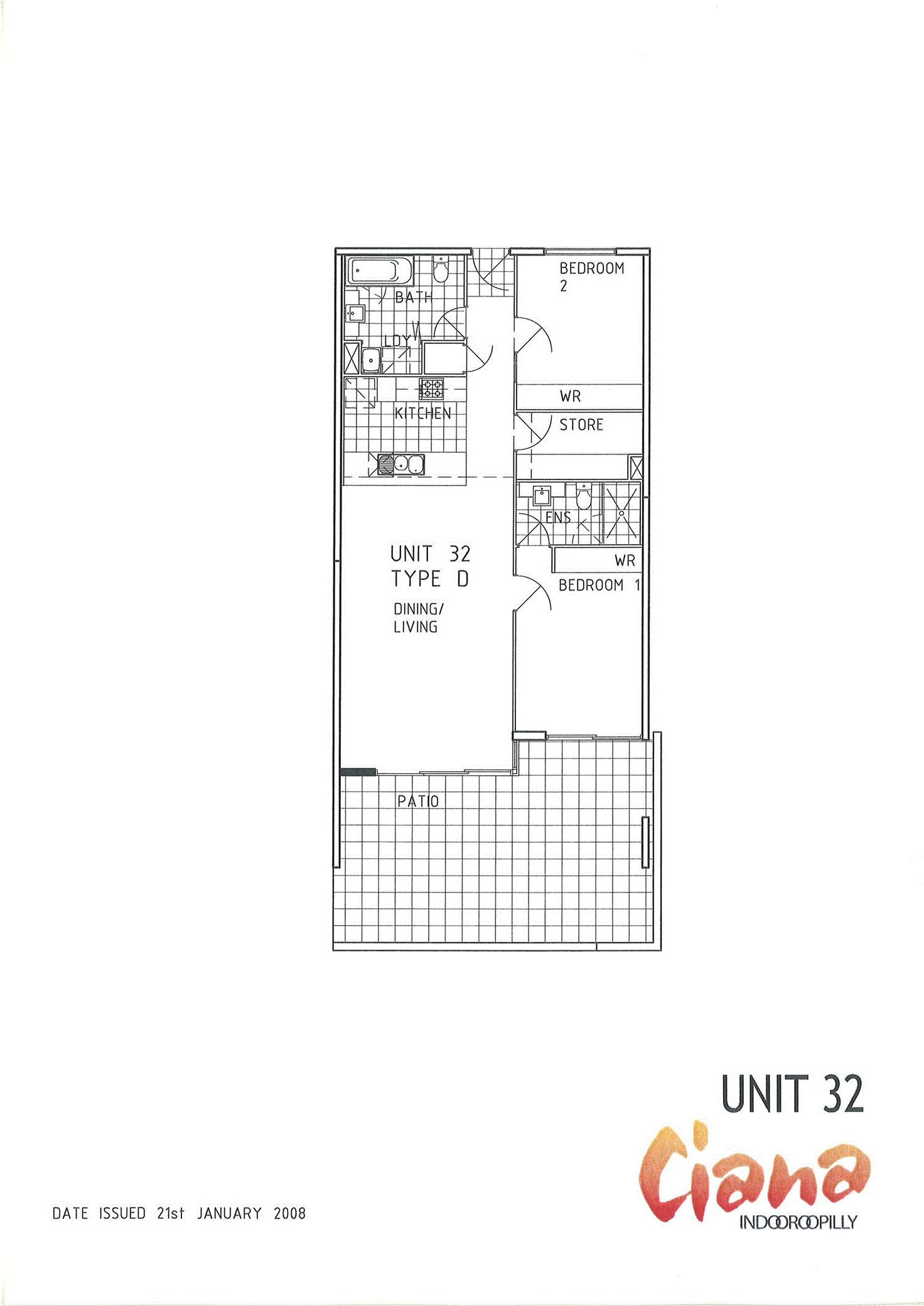 Floorplan of Homely apartment listing, ID:3850577/95 Clarence Road, Indooroopilly QLD 4068