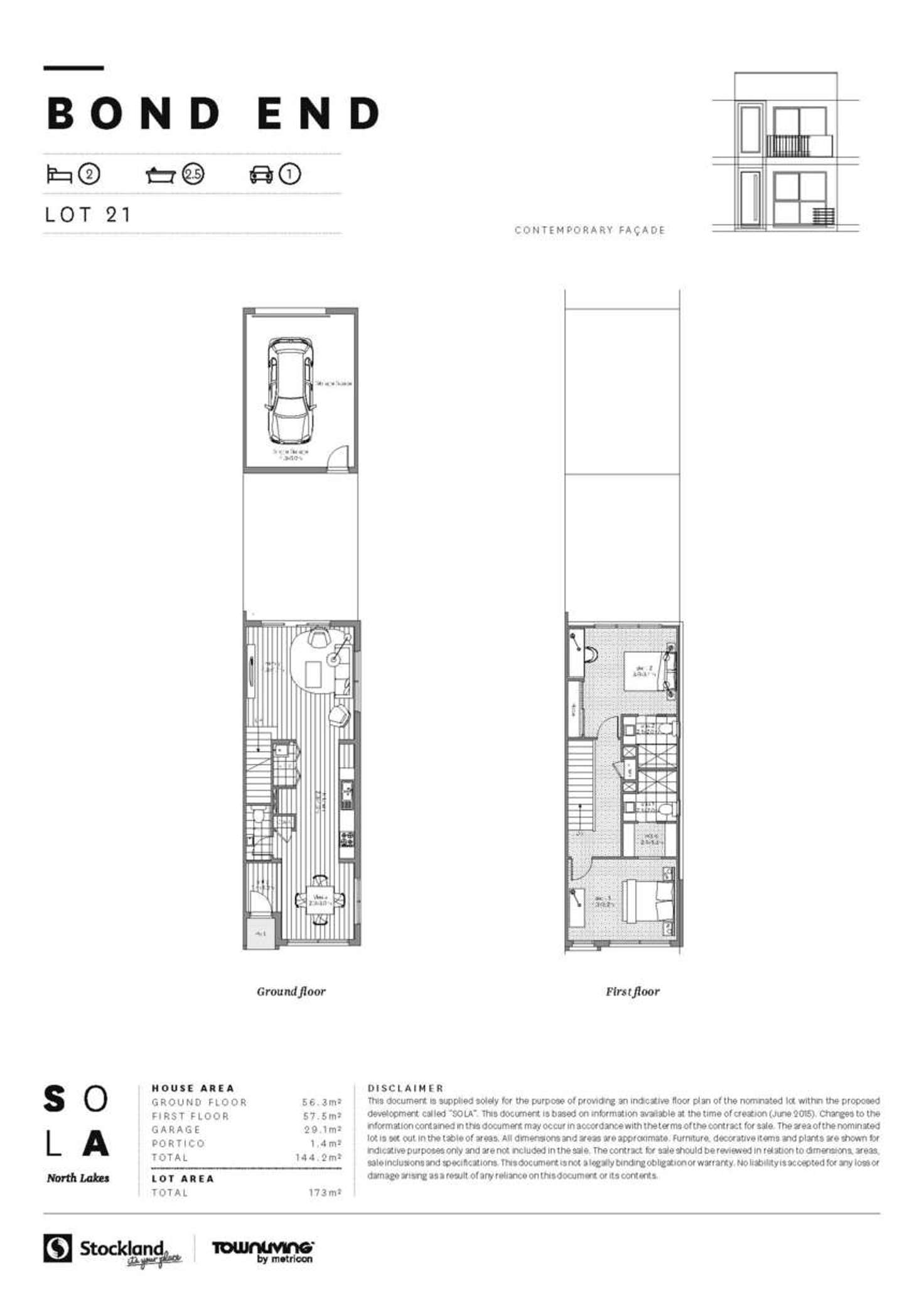 Floorplan of Homely townhouse listing, ID:21064660/25 The Corso, North Lakes QLD 4509