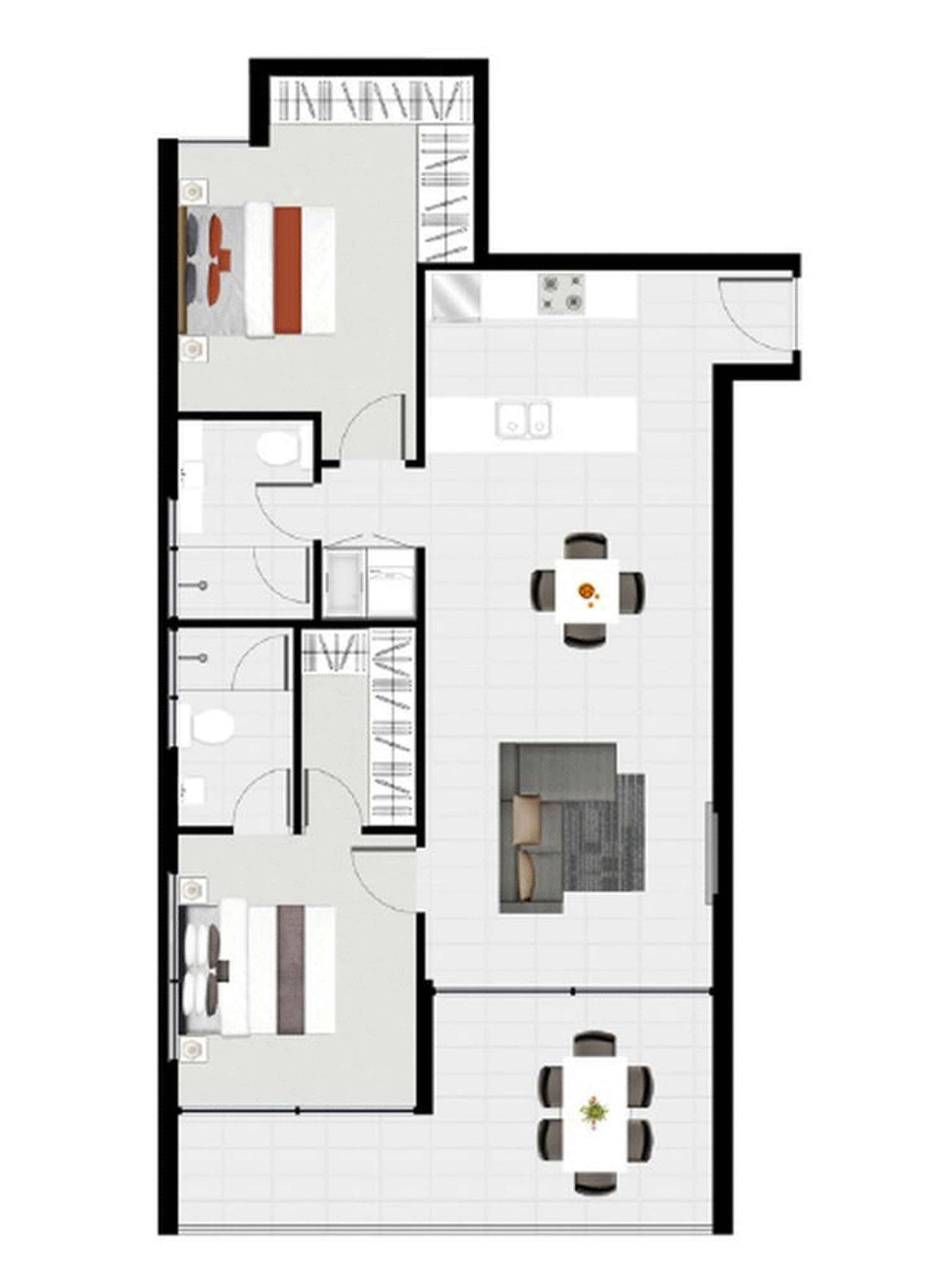 Floorplan of Homely apartment listing, ID:21069092/35 Gallway Street, Windsor QLD 4030