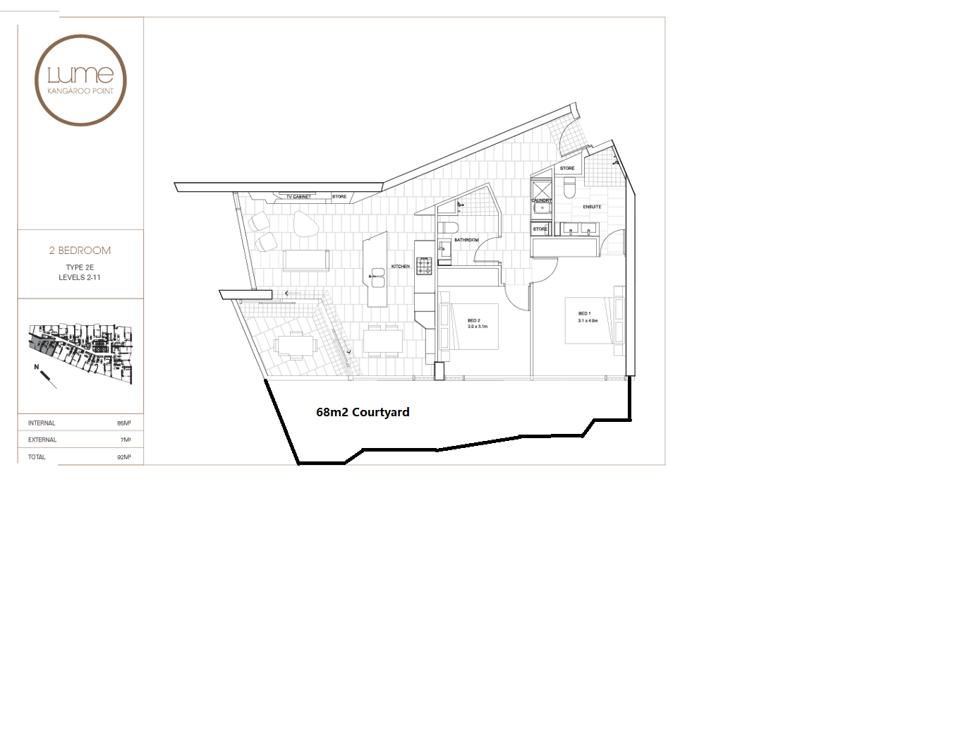 Floorplan of Homely apartment listing, ID:21094827/25 Shafston Avenue, Kangaroo Point QLD 4169