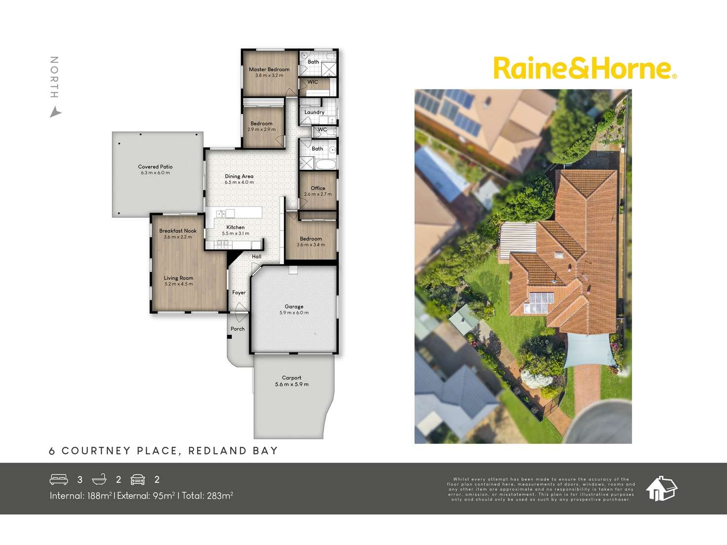 Floorplan of Homely house listing, 6 Courtney Place, Redland Bay QLD 4165