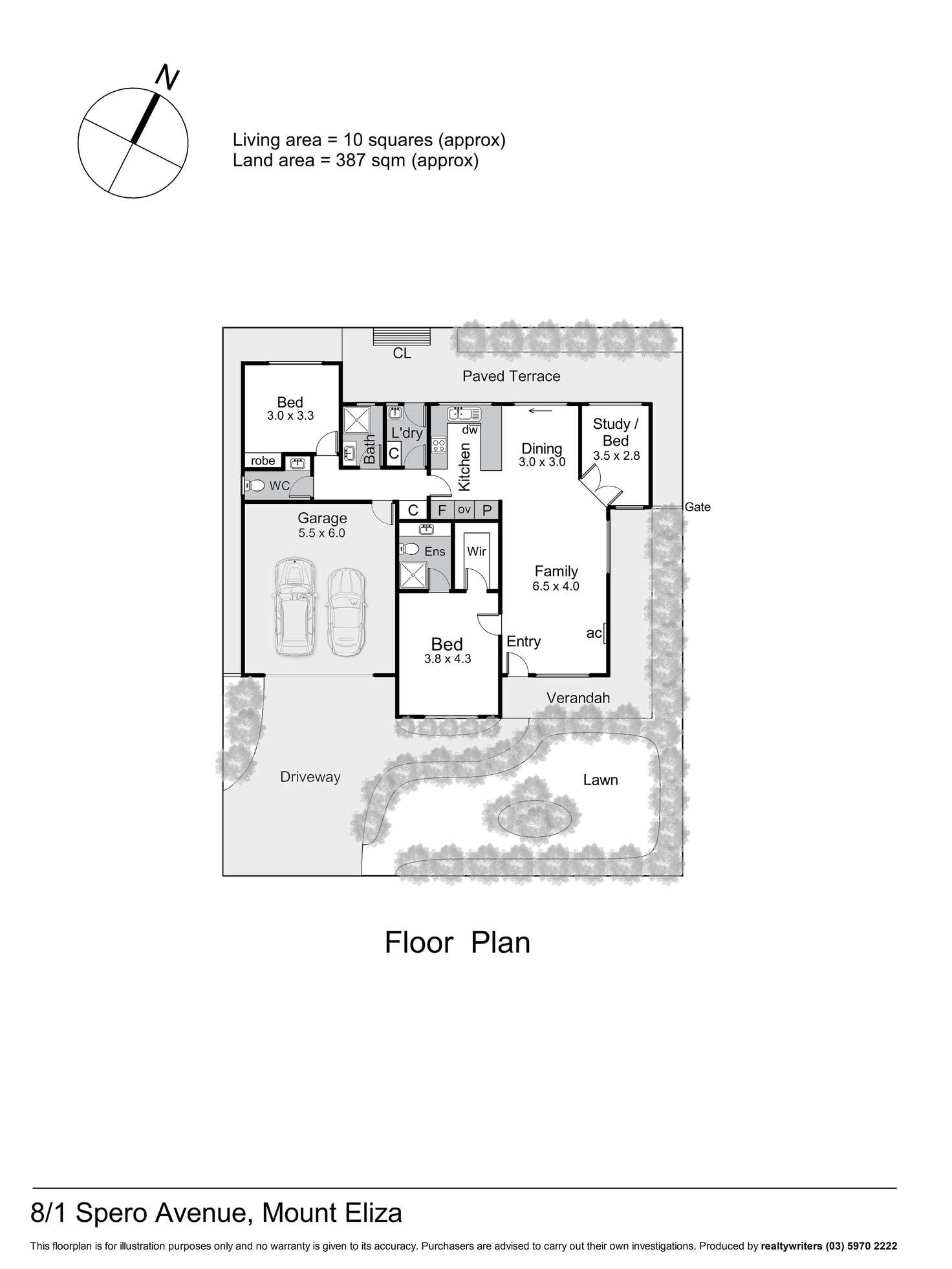 Floorplan of Homely unit listing, 8/1 Spero Avenue, Mount Eliza VIC 3930