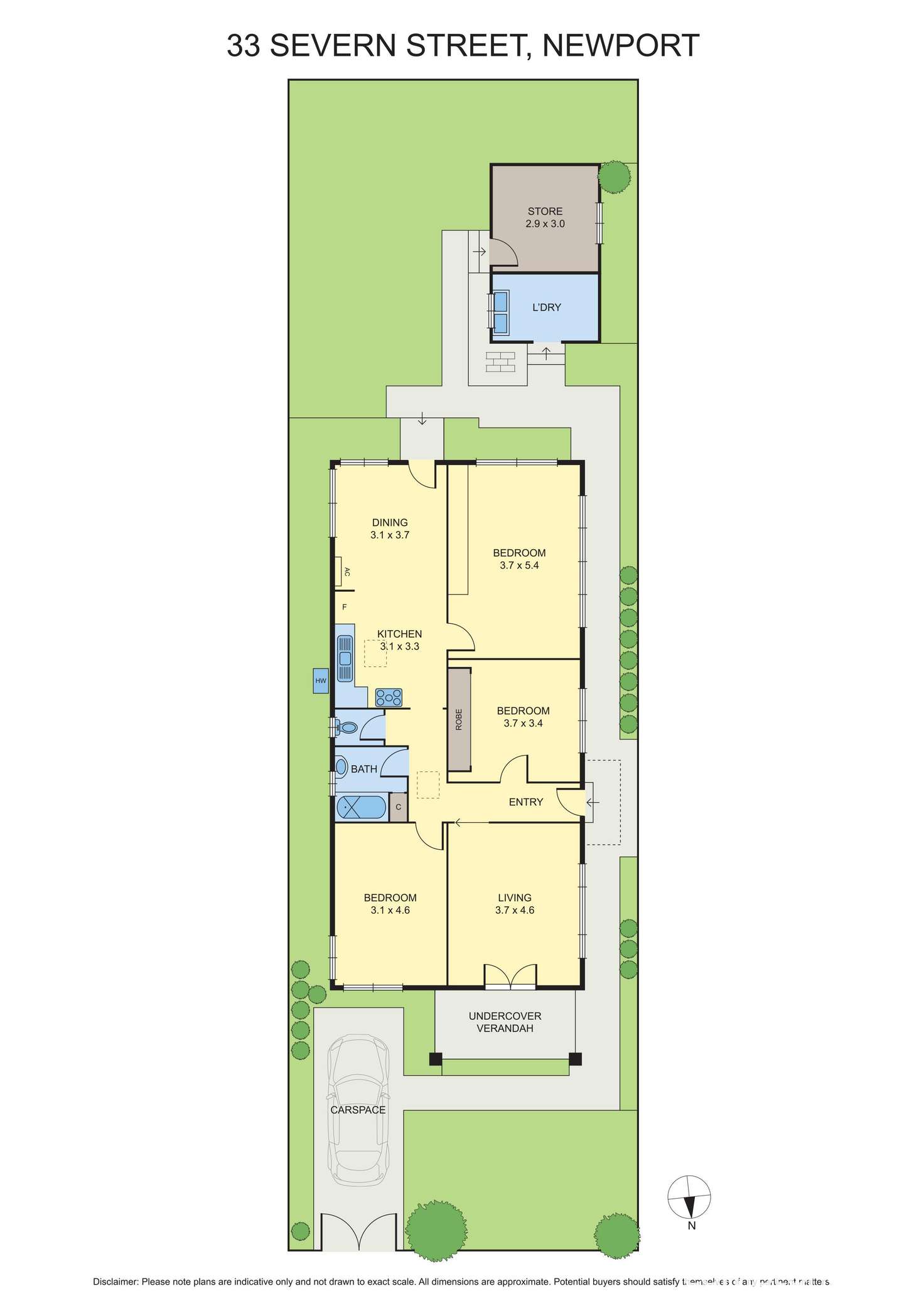 Floorplan of Homely house listing, 33 Severn Street, Newport VIC 3015