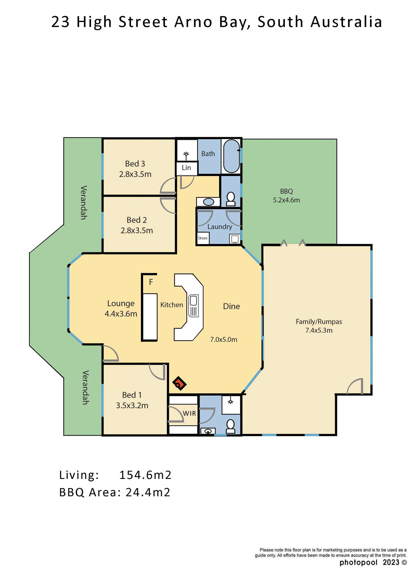 Floorplan of Homely house listing, 23 High Street, Arno Bay SA 5603