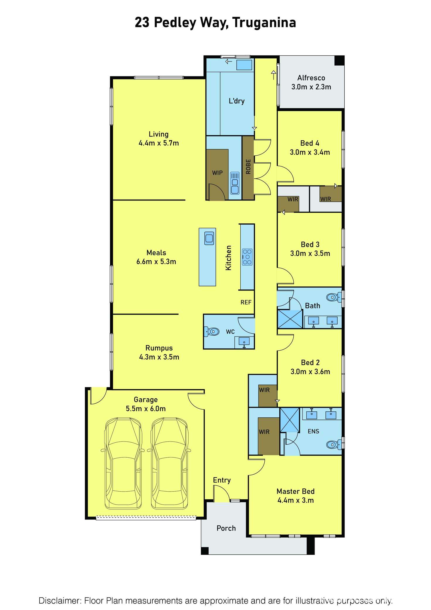Floorplan of Homely house listing, 23 Pedley Way, Truganina VIC 3029