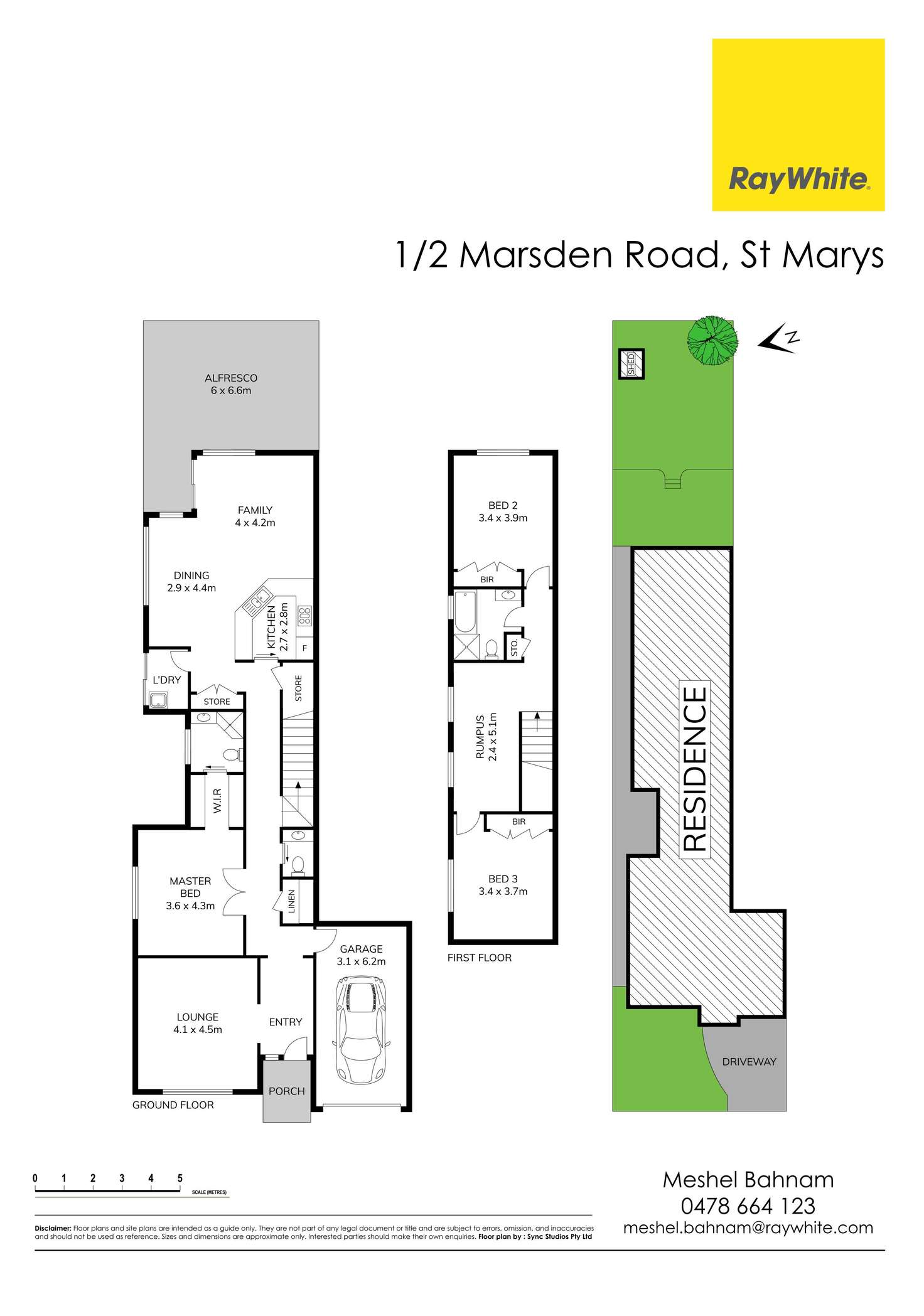 Floorplan of Homely semiDetached listing, 1/2 Marsden Road, St Marys NSW 2760