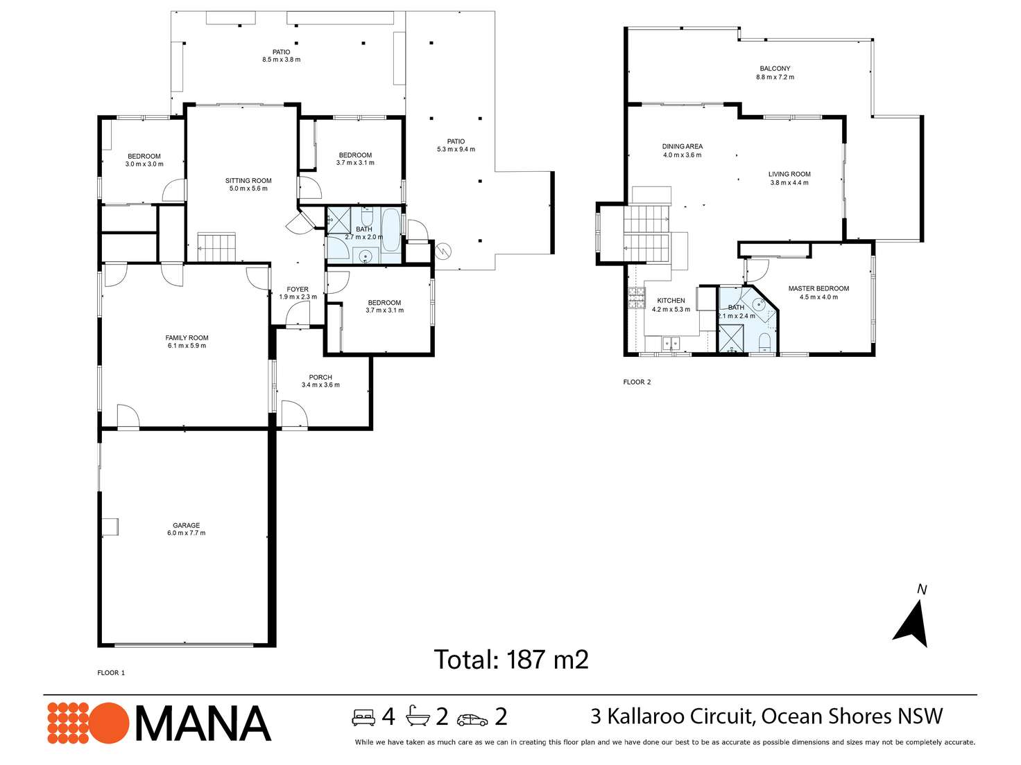 Floorplan of Homely house listing, 3 Kallaroo Circuit, Ocean Shores NSW 2483