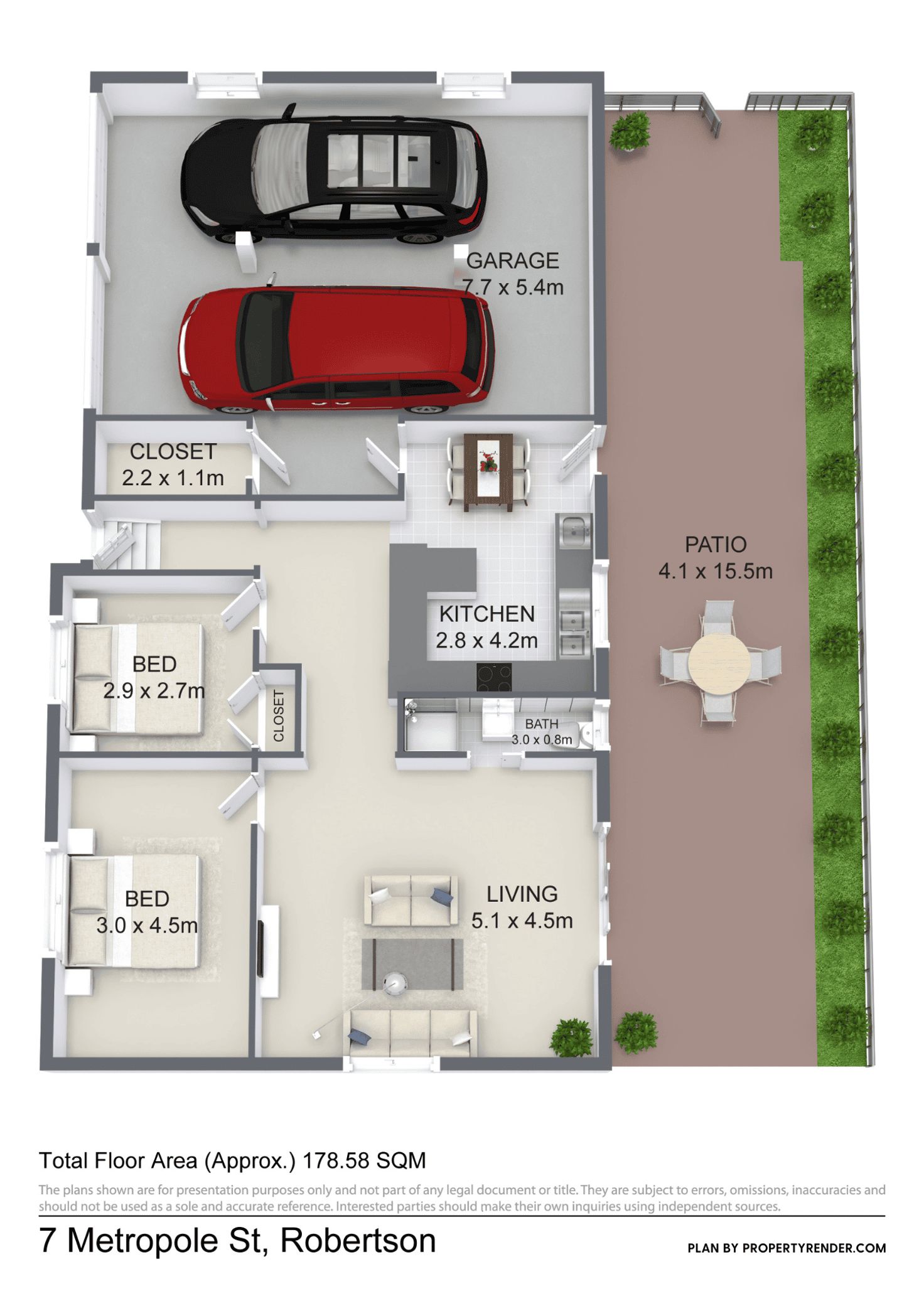 Floorplan of Homely flat listing, 7 Metropole Street, Robertson QLD 4109