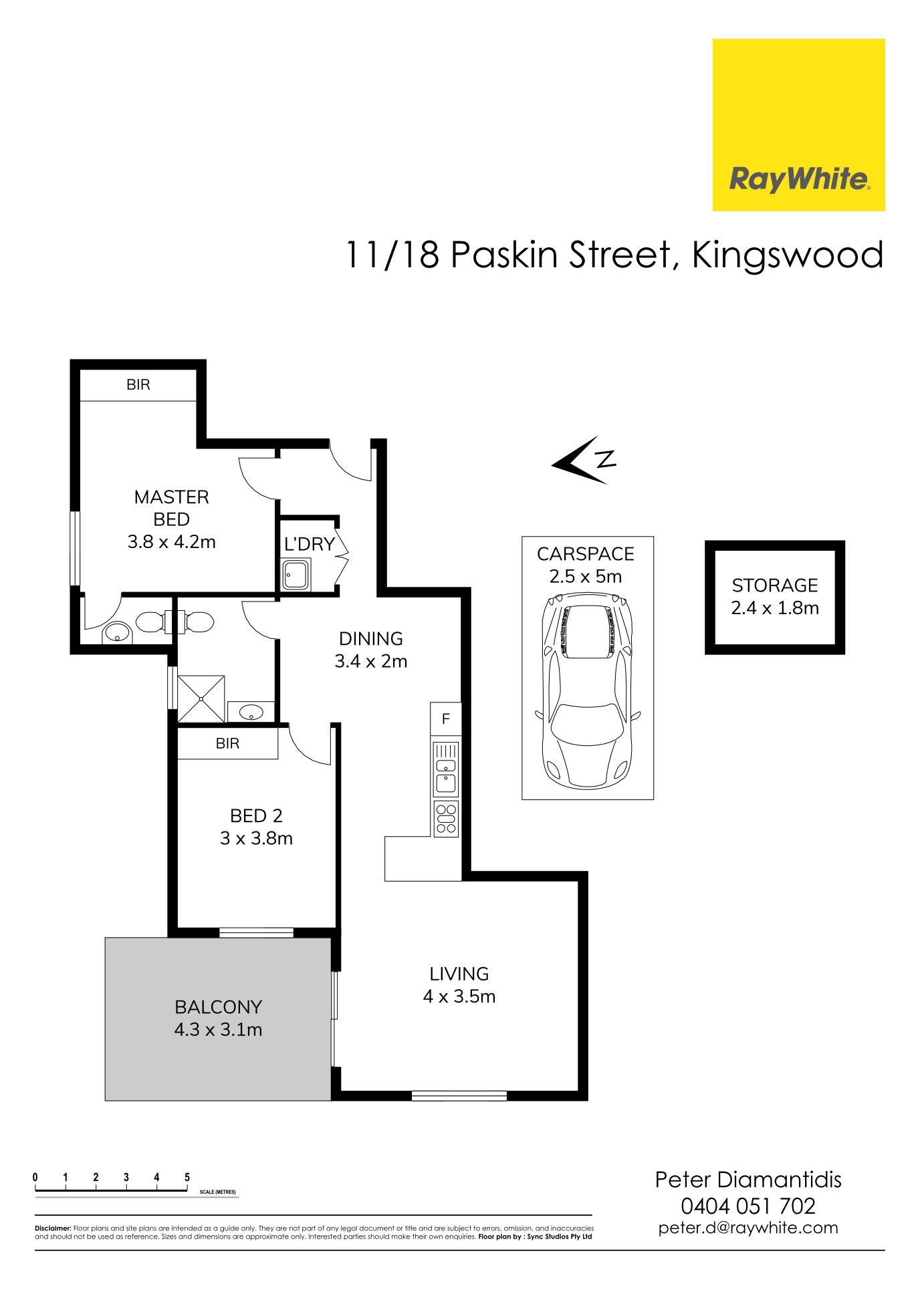 Floorplan of Homely unit listing, 14/18 Paskin Street, Kingswood NSW 2747