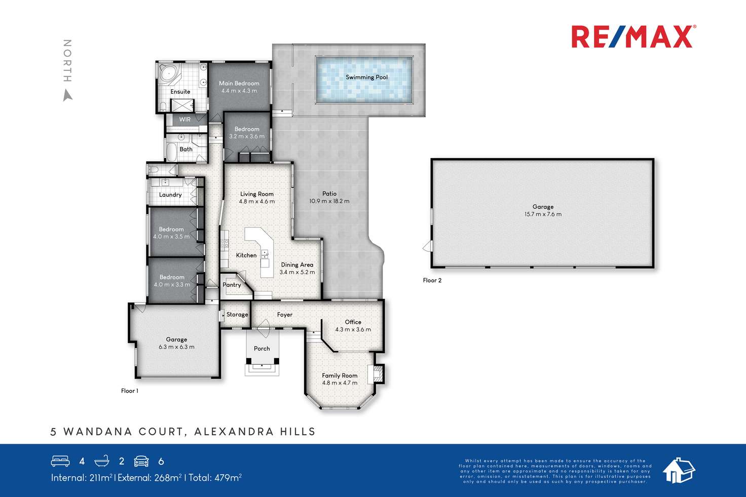 Floorplan of Homely house listing, 5 Wandana Court, Alexandra Hills QLD 4161