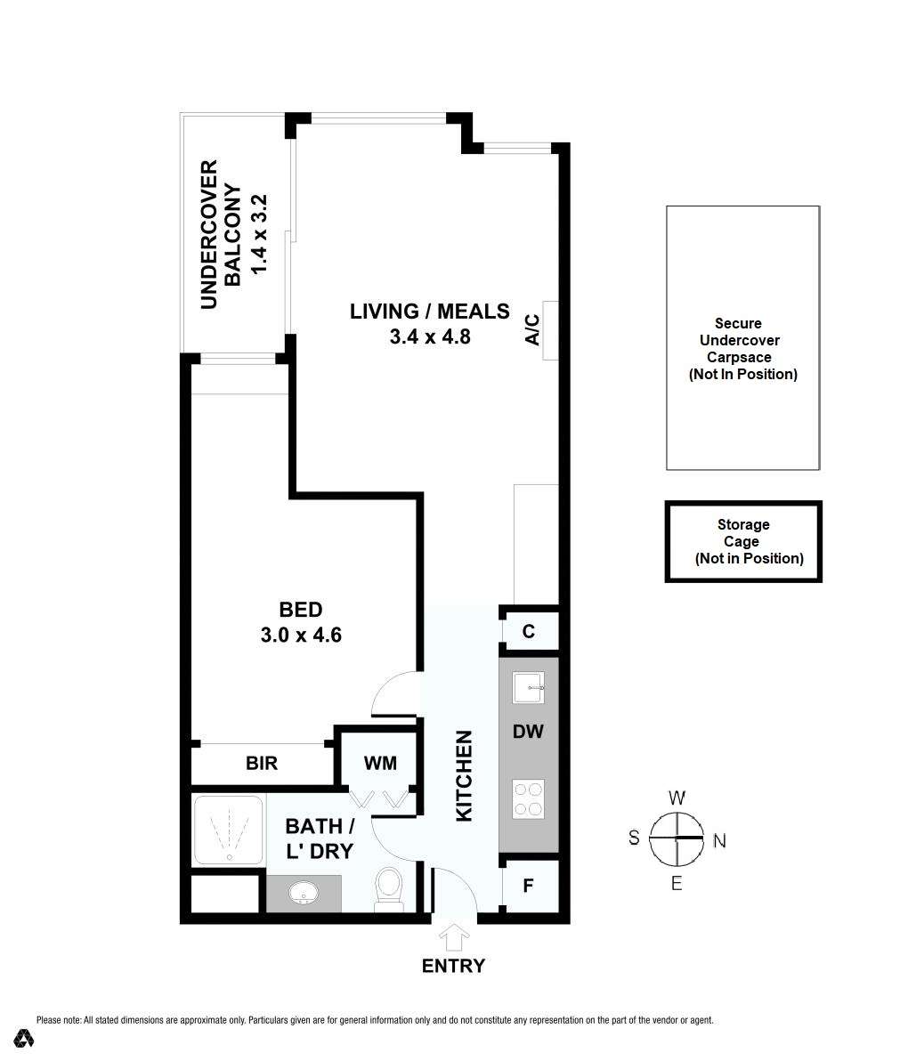 Floorplan of Homely apartment listing, 1017/1 Ascot Vale Road, Flemington VIC 3031