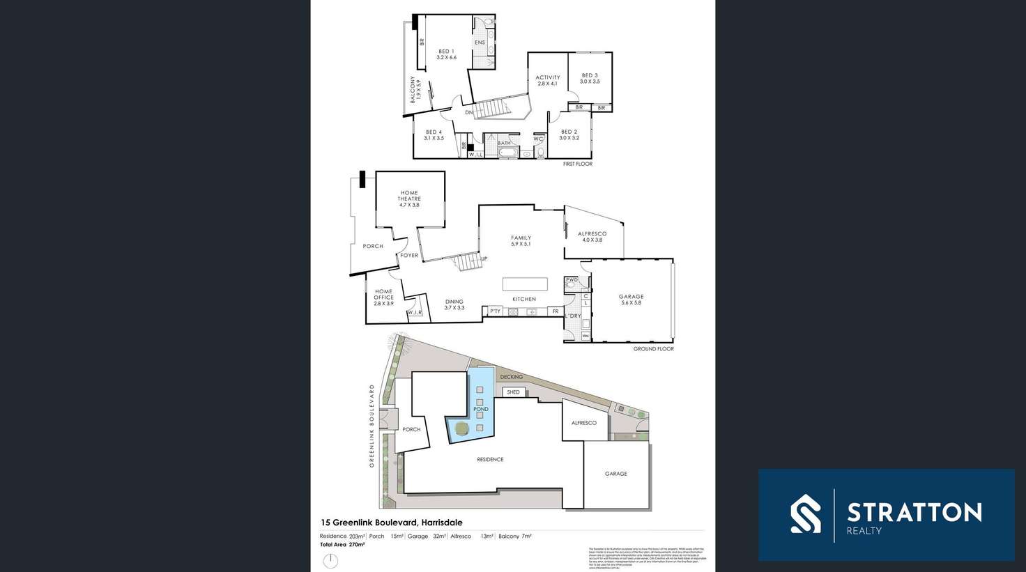 Floorplan of Homely house listing, 15 Greenlink Boulevard, Harrisdale WA 6112