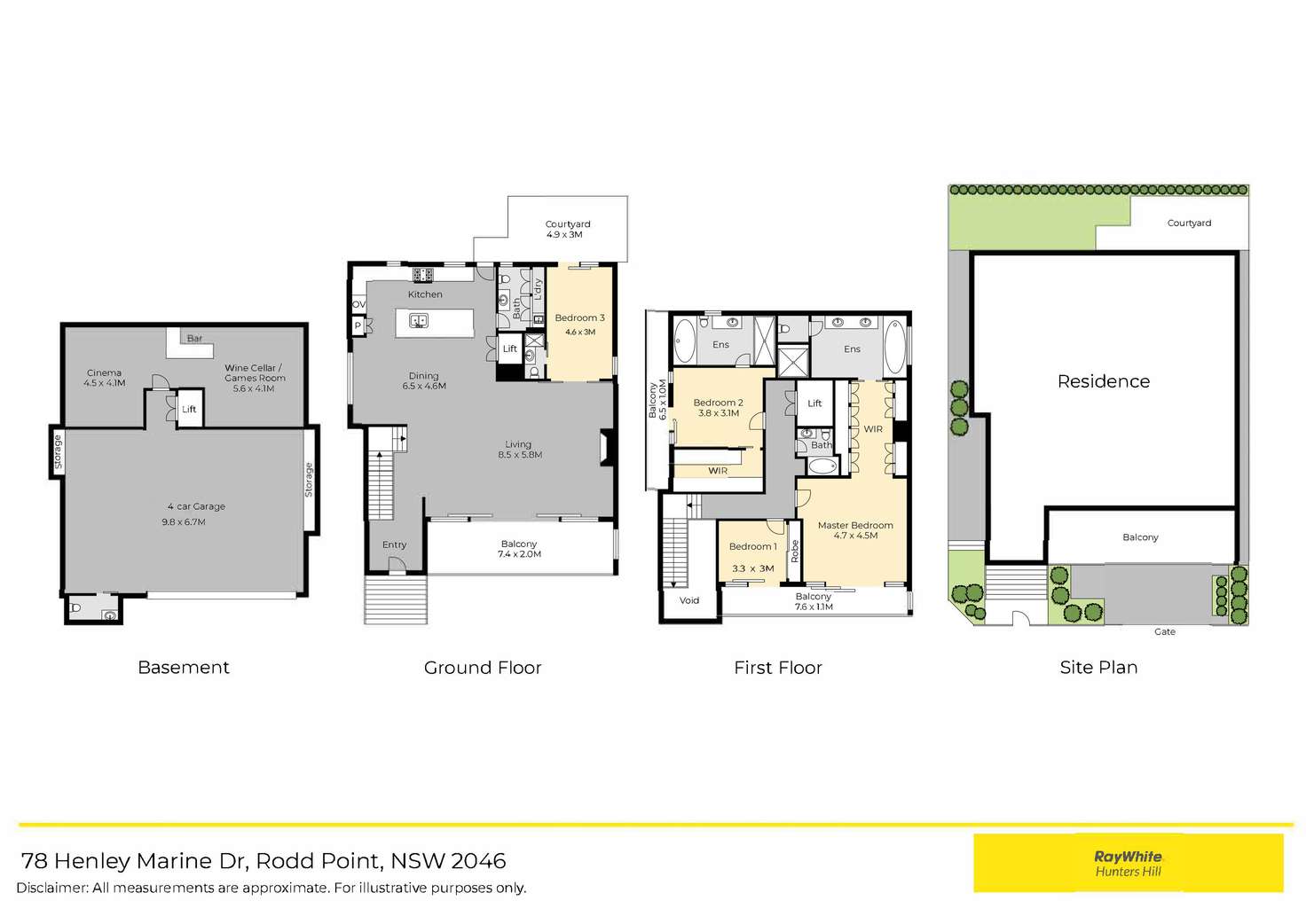 Floorplan of Homely house listing, 78 Henley Marine Drive, Rodd Point NSW 2046
