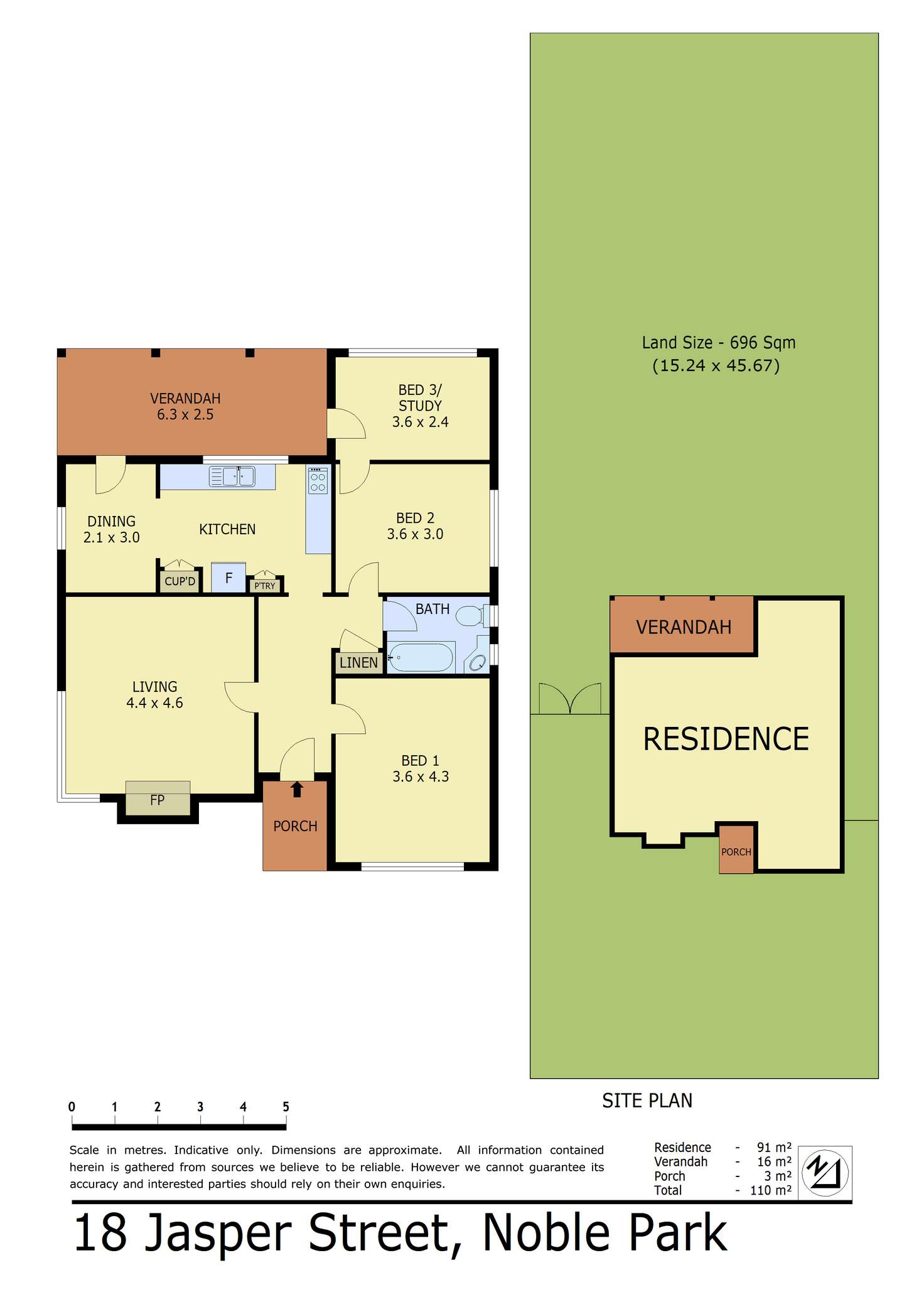 Floorplan of Homely house listing, 18 JASPER ST, Noble Park VIC 3174