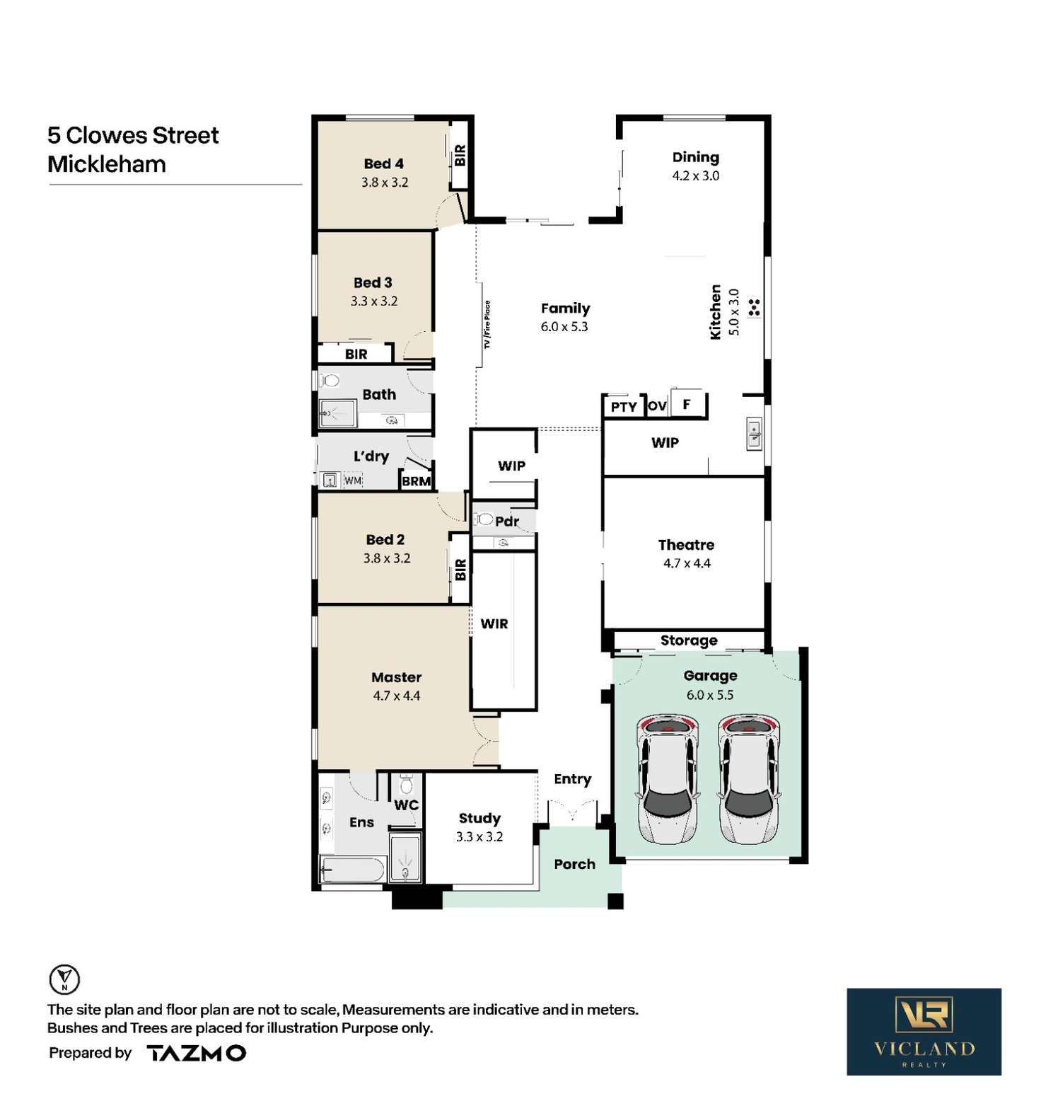 Floorplan of Homely house listing, 5 Clowes Street, Mickleham VIC 3064