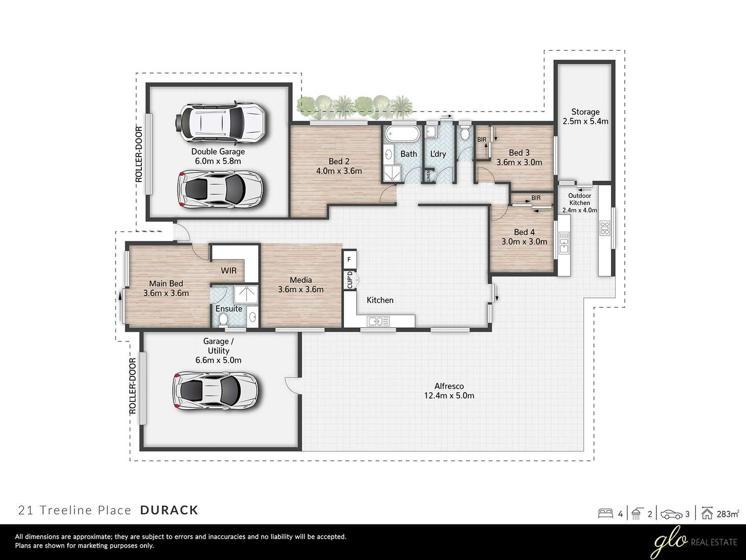 Floorplan of Homely house listing, 21 Treeline Place, Durack QLD 4077