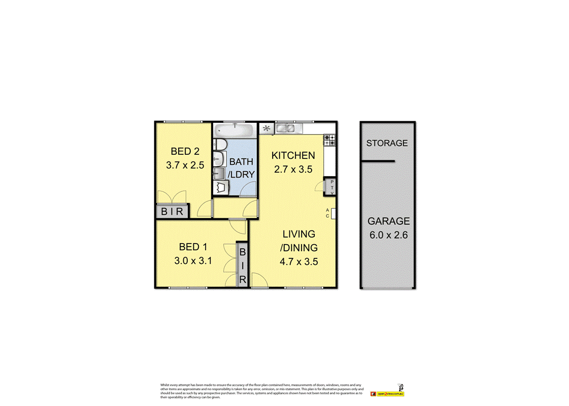 Floorplan of Homely apartment listing, 12/13 Alberta Street, West Footscray VIC 3012
