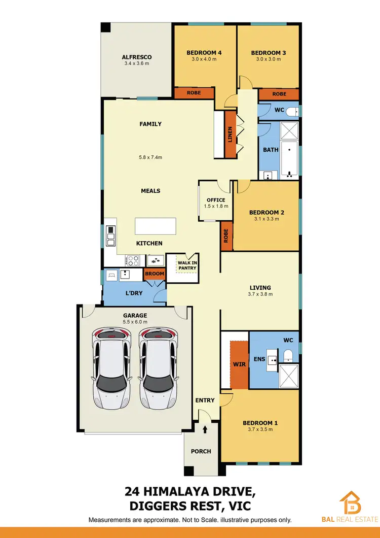 Floorplan of Homely house listing, 24 Himalaya Drive, Diggers Rest VIC 3427
