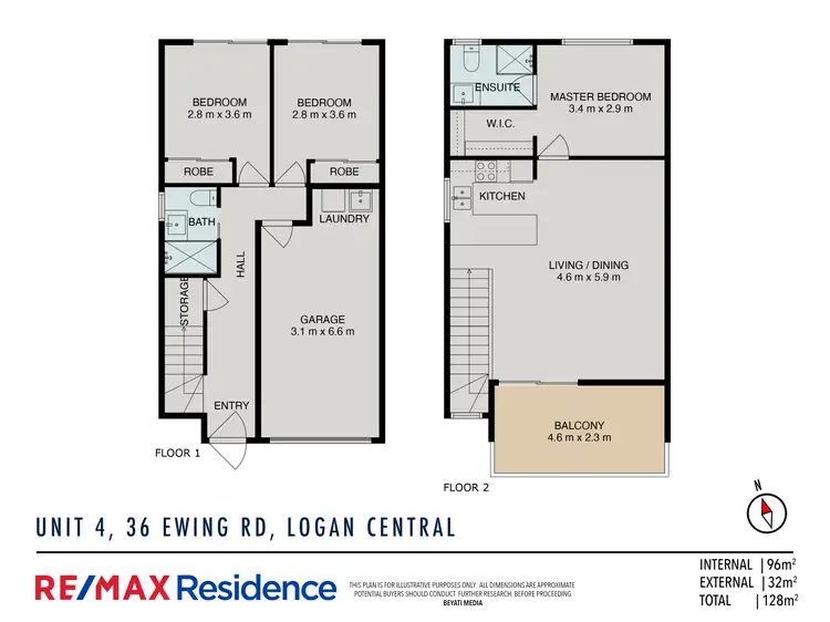 Floorplan of Homely apartment listing, 4/36 Ewing Road, Logan Central QLD 4114