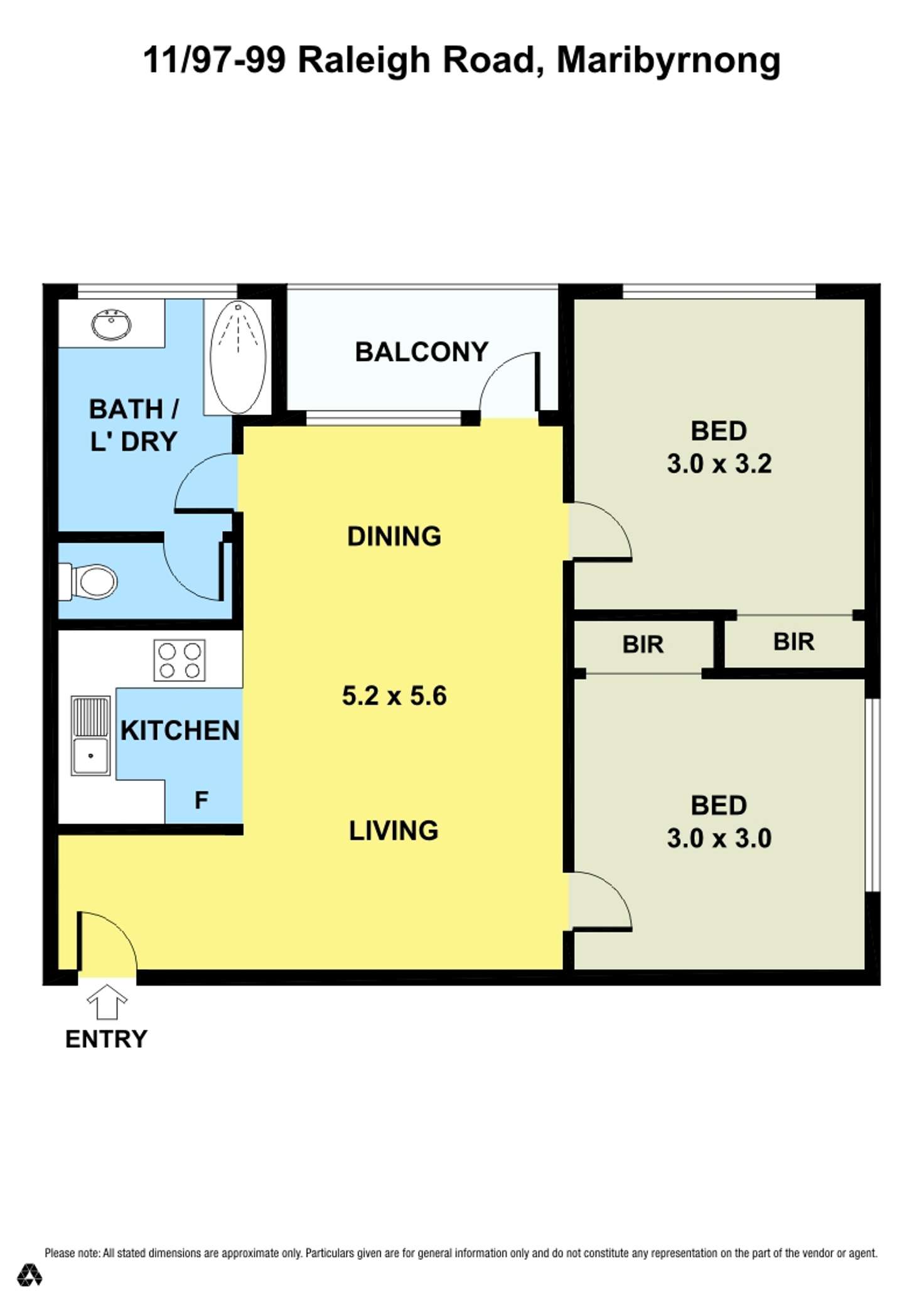 Floorplan of Homely unit listing, 11/97-99 Raleigh Road, Maribyrnong VIC 3032