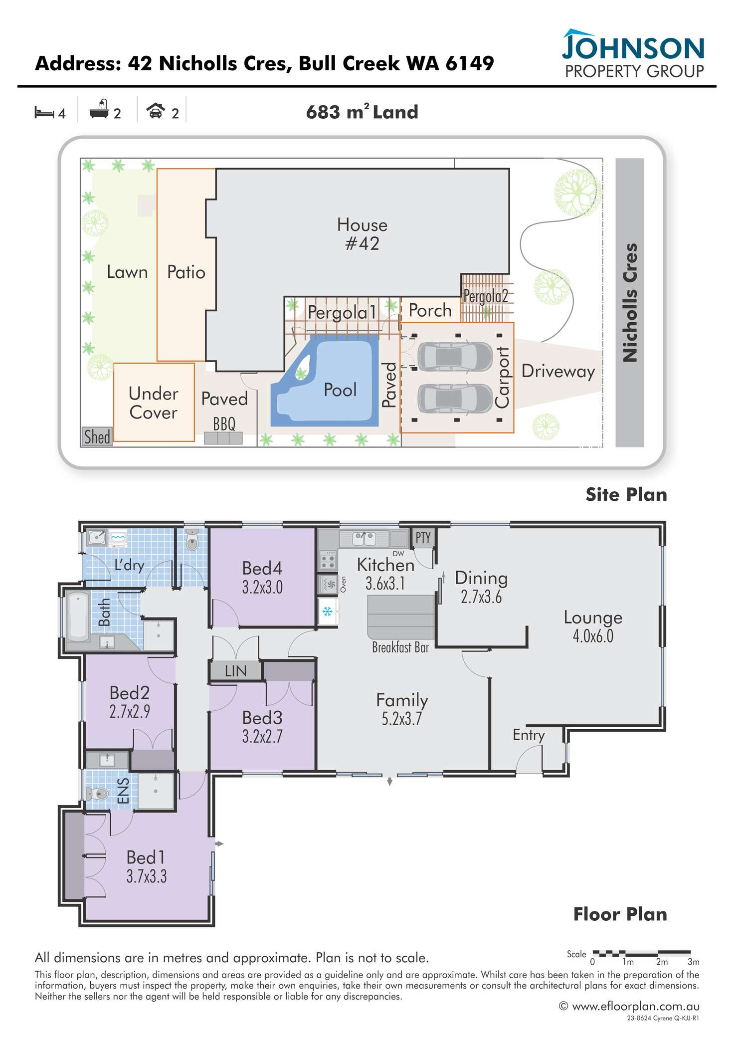 Floorplan of Homely house listing, 42 Nicholls Crescent, Bull Creek WA 6149