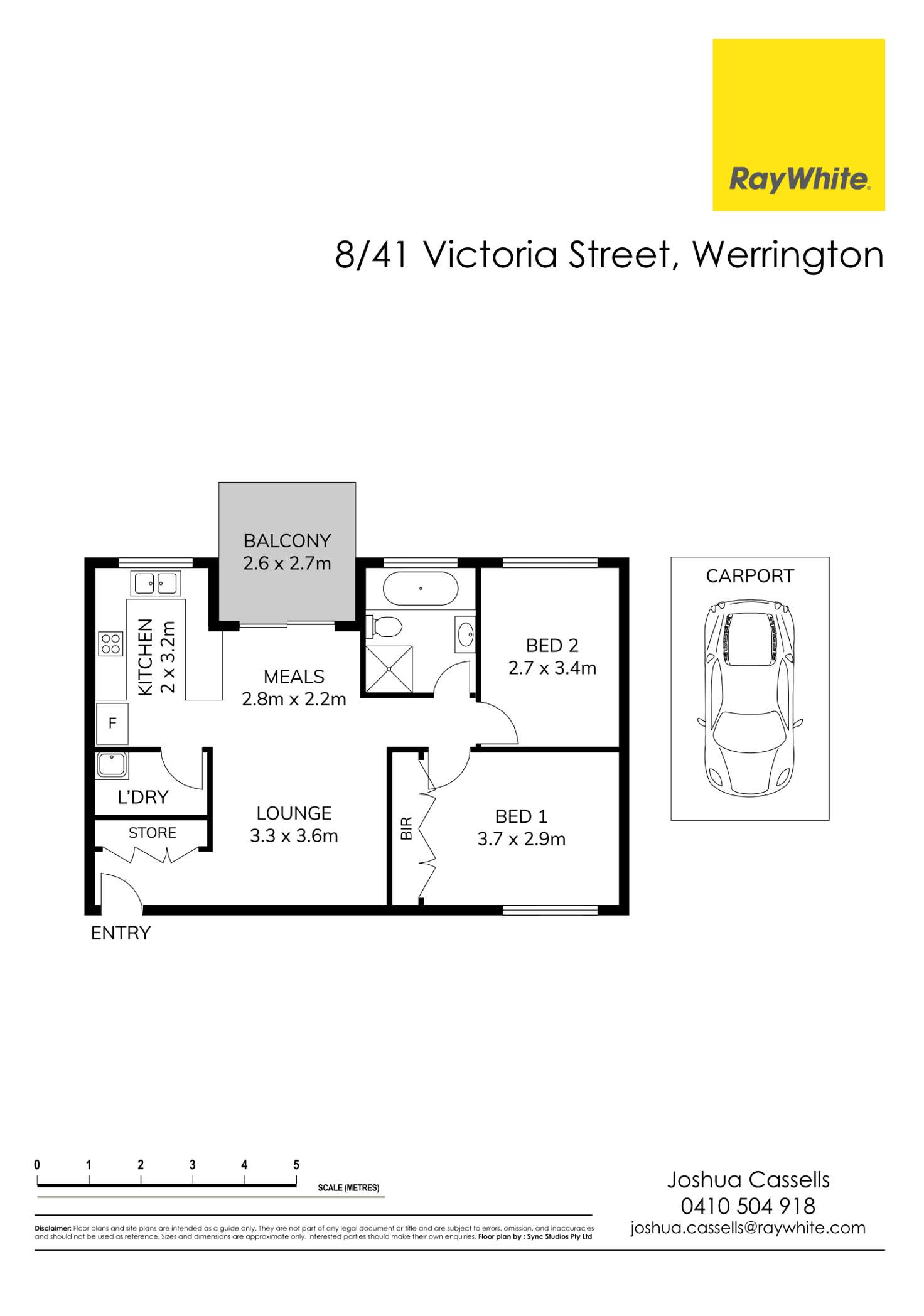 Floorplan of Homely unit listing, 8/41 Victoria Street, Werrington NSW 2747