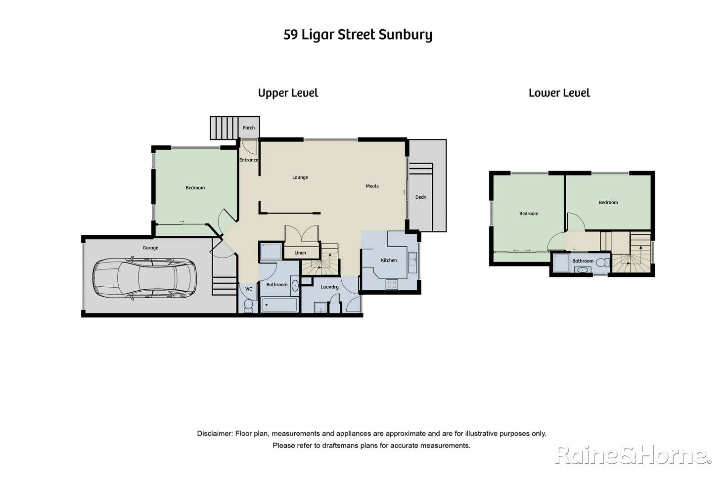 Floorplan of Homely house listing, 59 Ligar Street, Sunbury VIC 3429