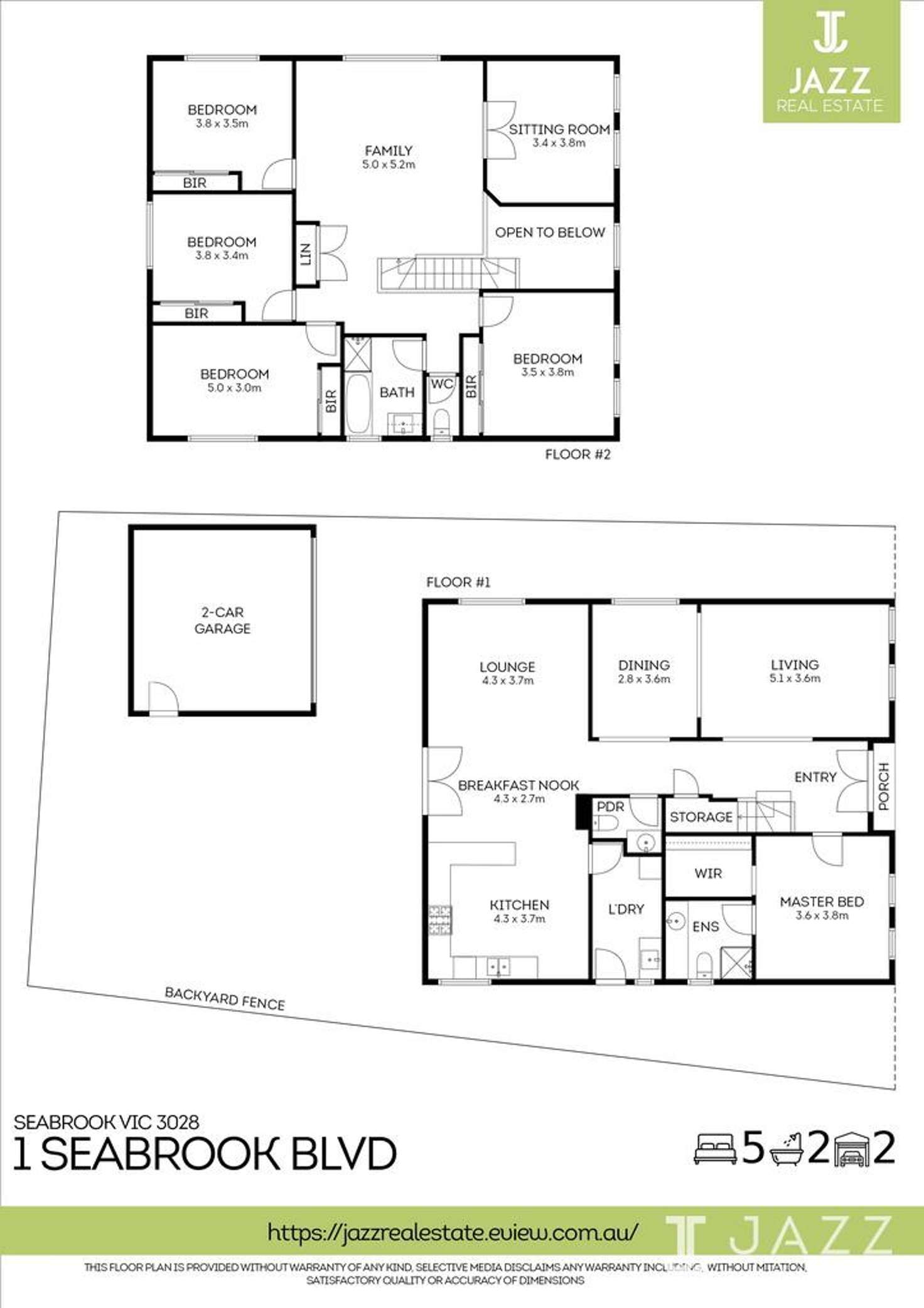 Floorplan of Homely house listing, 1 Seabrook Boulevard, Seabrook VIC 3028