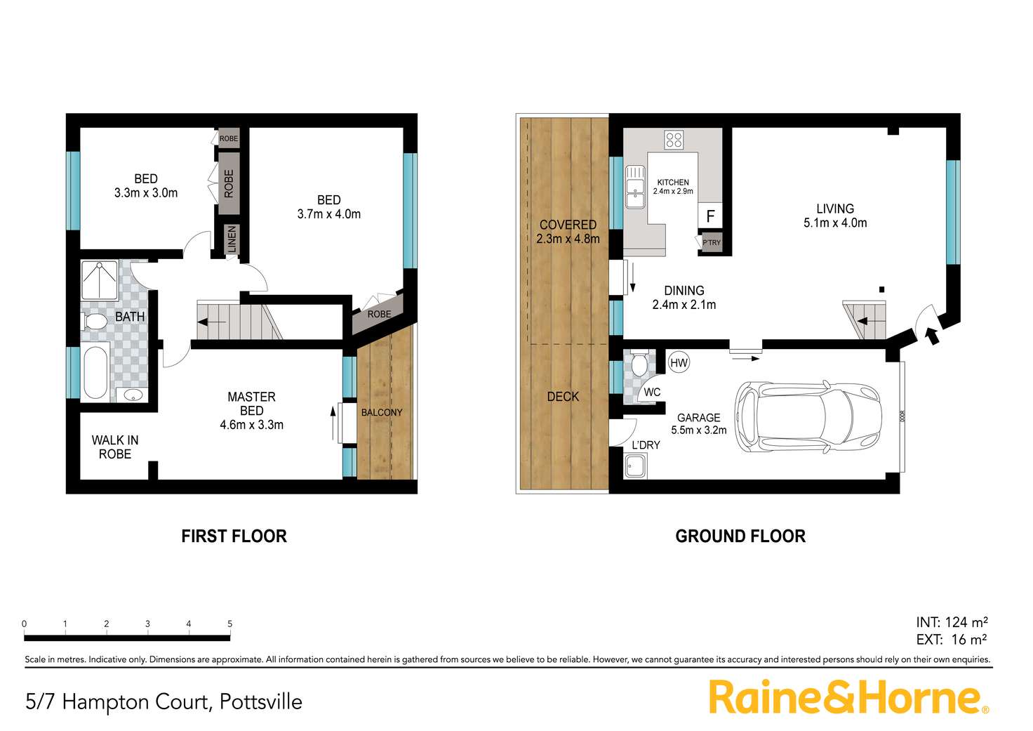 Floorplan of Homely townhouse listing, 5/7 Hampton Court, Pottsville NSW 2489