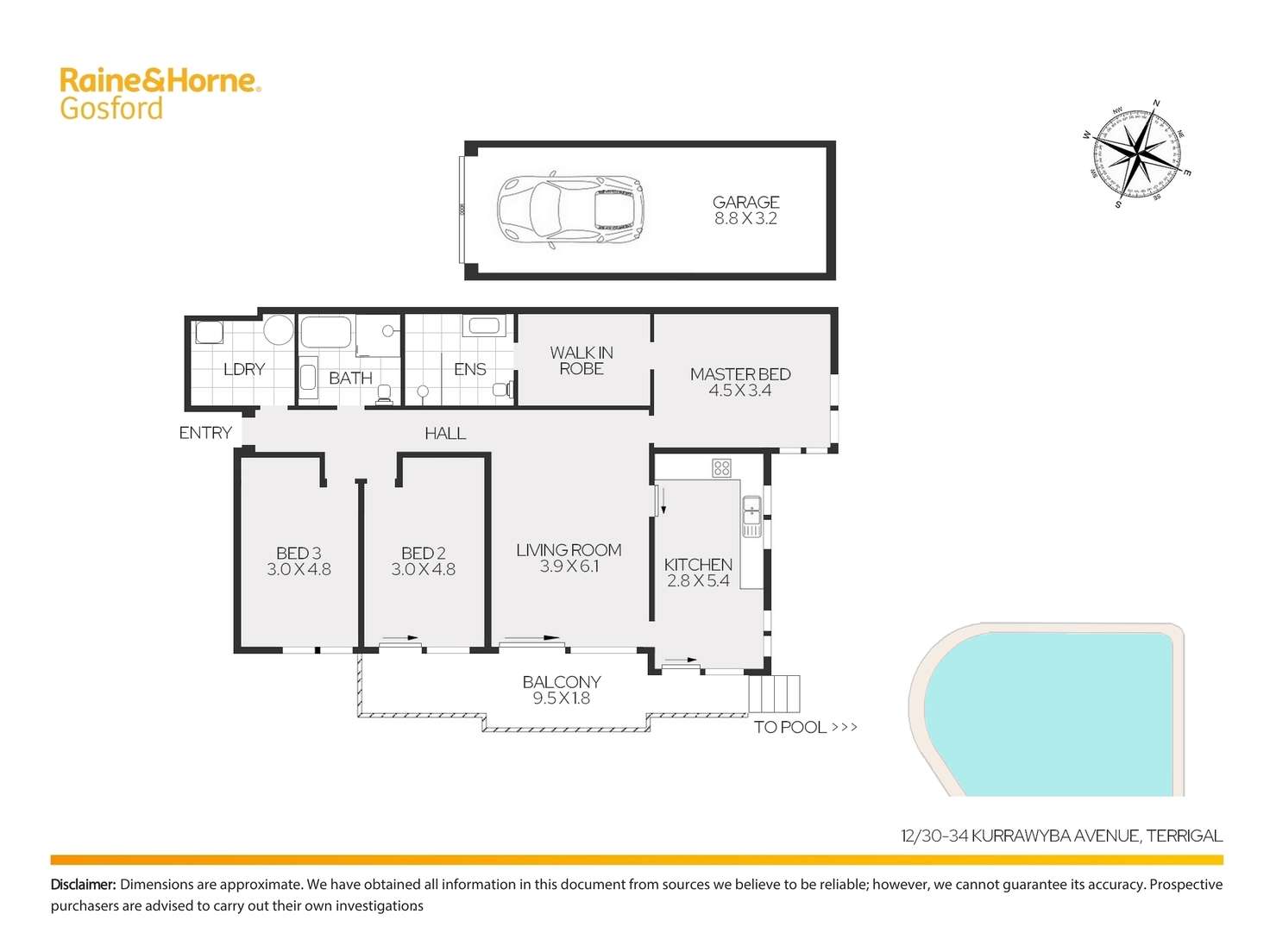 Floorplan of Homely apartment listing, 12/30-34 Kurrawyba Avenue, Terrigal NSW 2260