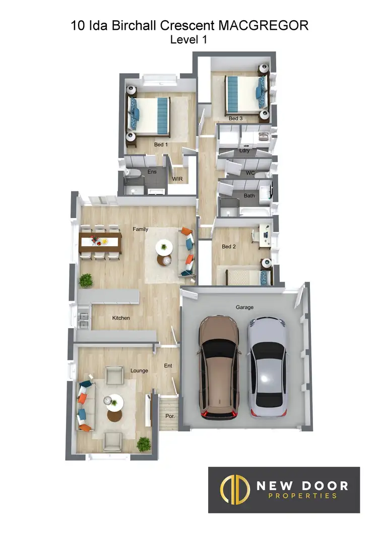 Floorplan of Homely house listing, 10 Ida Birchall Crescent, Macgregor ACT 2615