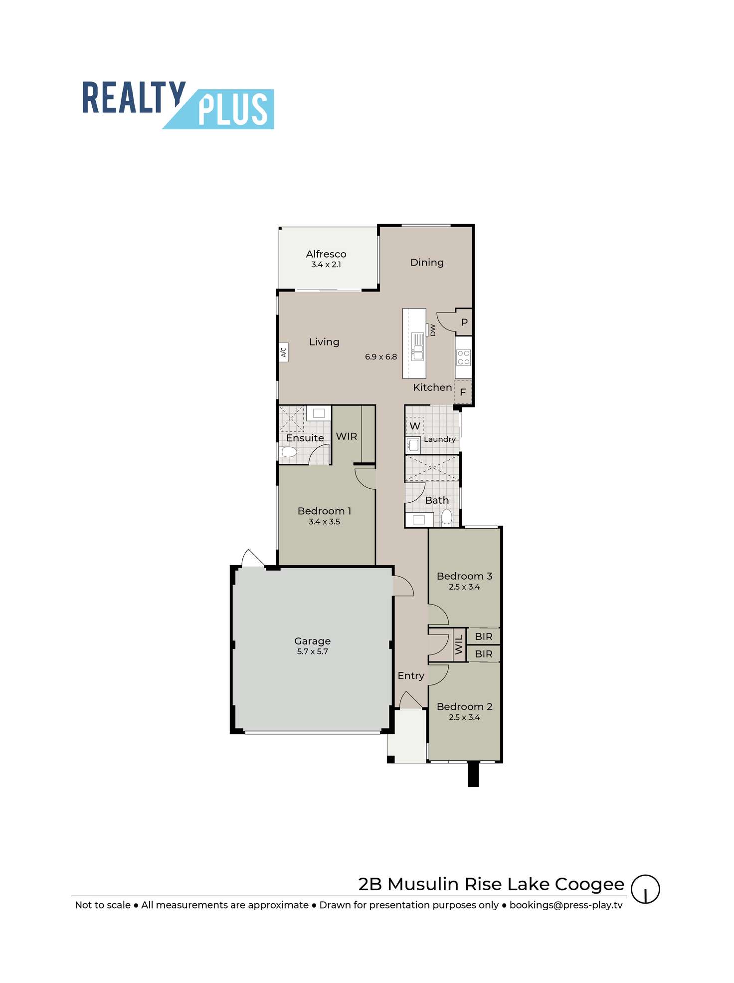 Floorplan of Homely house listing, 2B Musulin Rise, Lake Coogee WA 6166