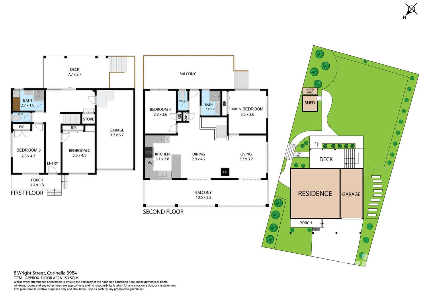 Floorplan of Homely house listing, 8 Wright Street, Corinella VIC 3984