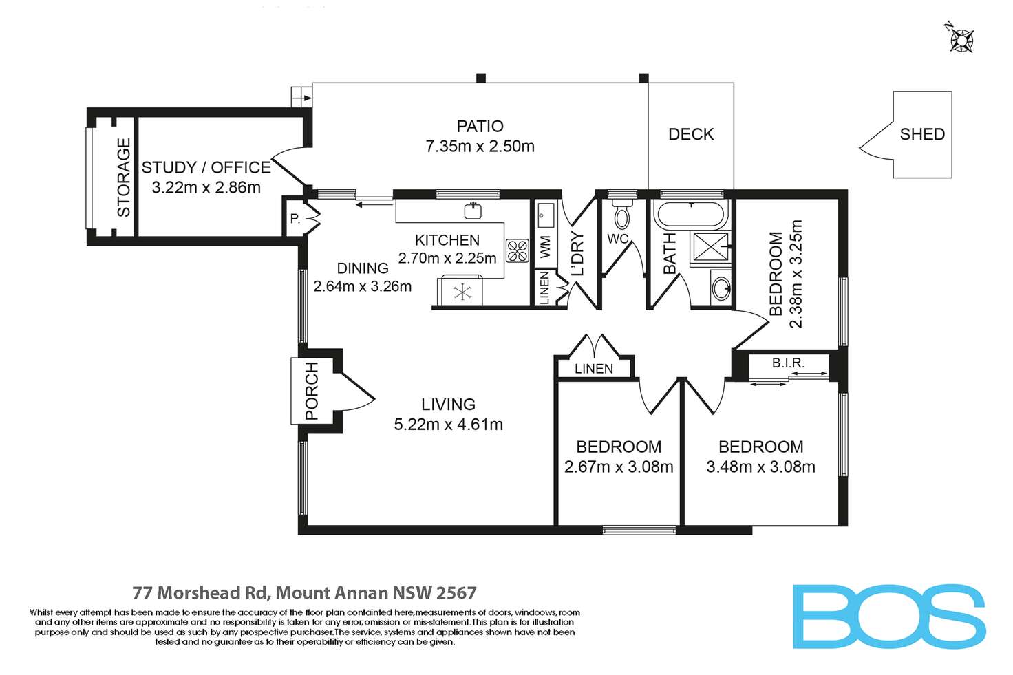 Floorplan of Homely house listing, 77 Morshead Road, Mount Annan NSW 2567