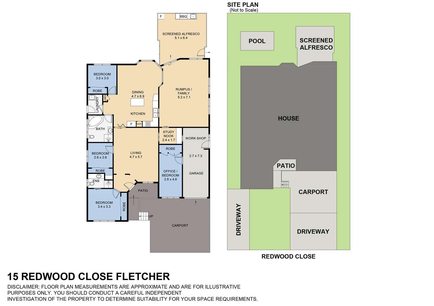 Floorplan of Homely house listing, 15 Redwood Close, Fletcher NSW 2287