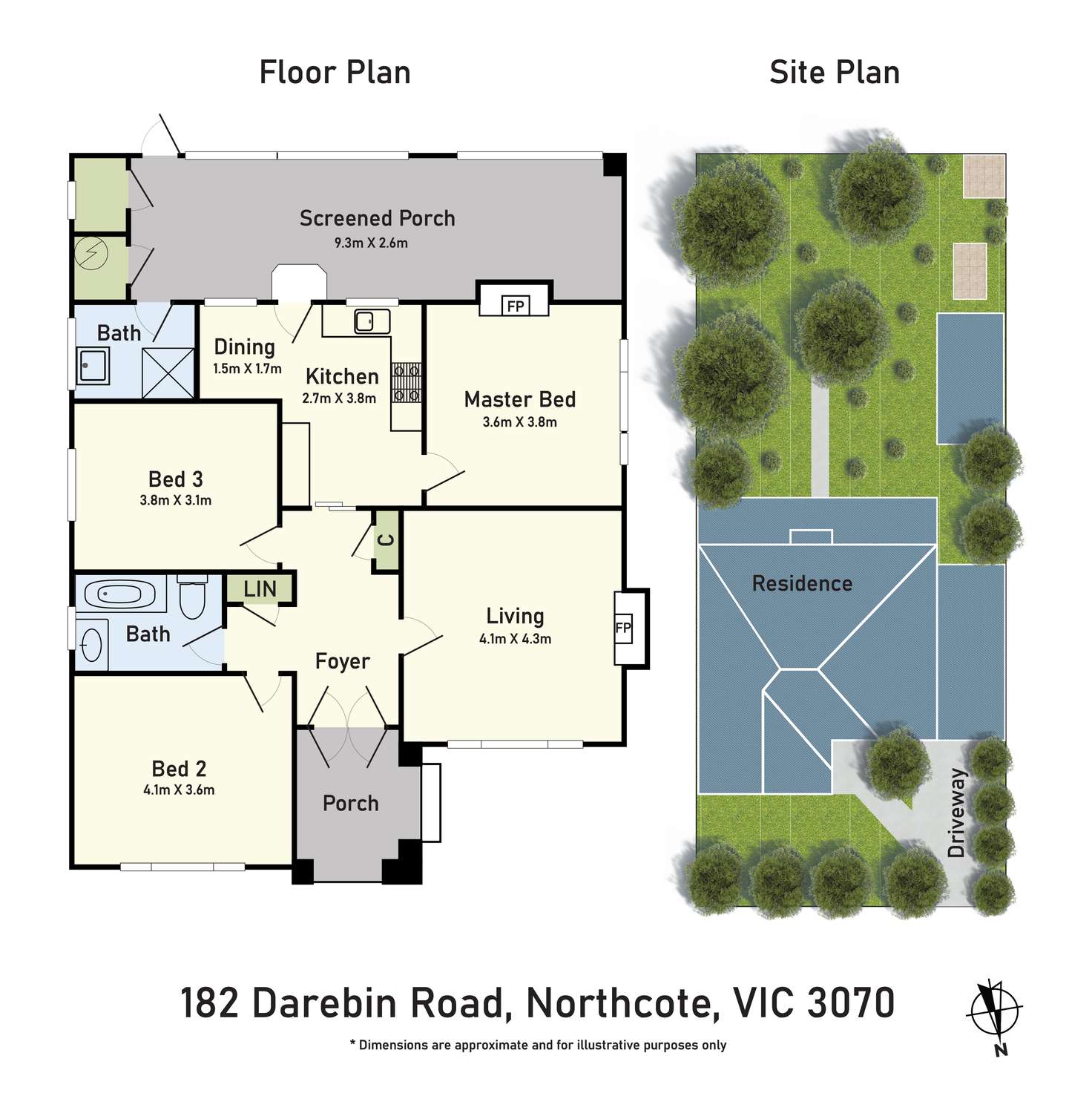 Floorplan of Homely house listing, 182 Darebin Road, Northcote VIC 3070