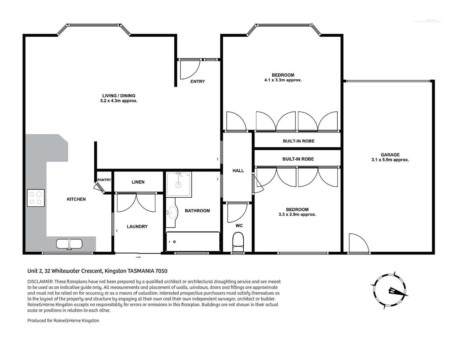 Floorplan of Homely house listing, 2/32 Whitewater Crescent, Kingston TAS 7050