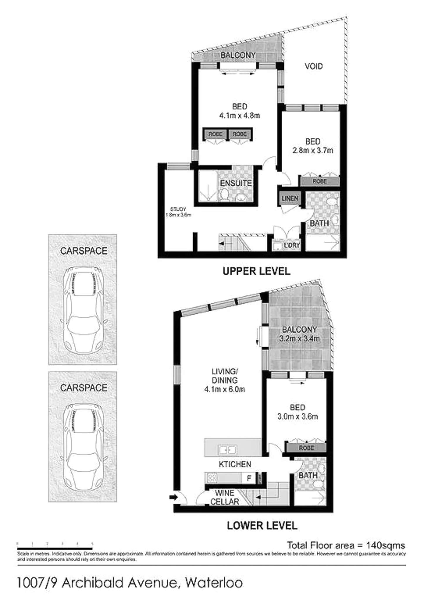 Floorplan of Homely apartment listing, 1007/9 Archibald Avenue, Waterloo NSW 2017