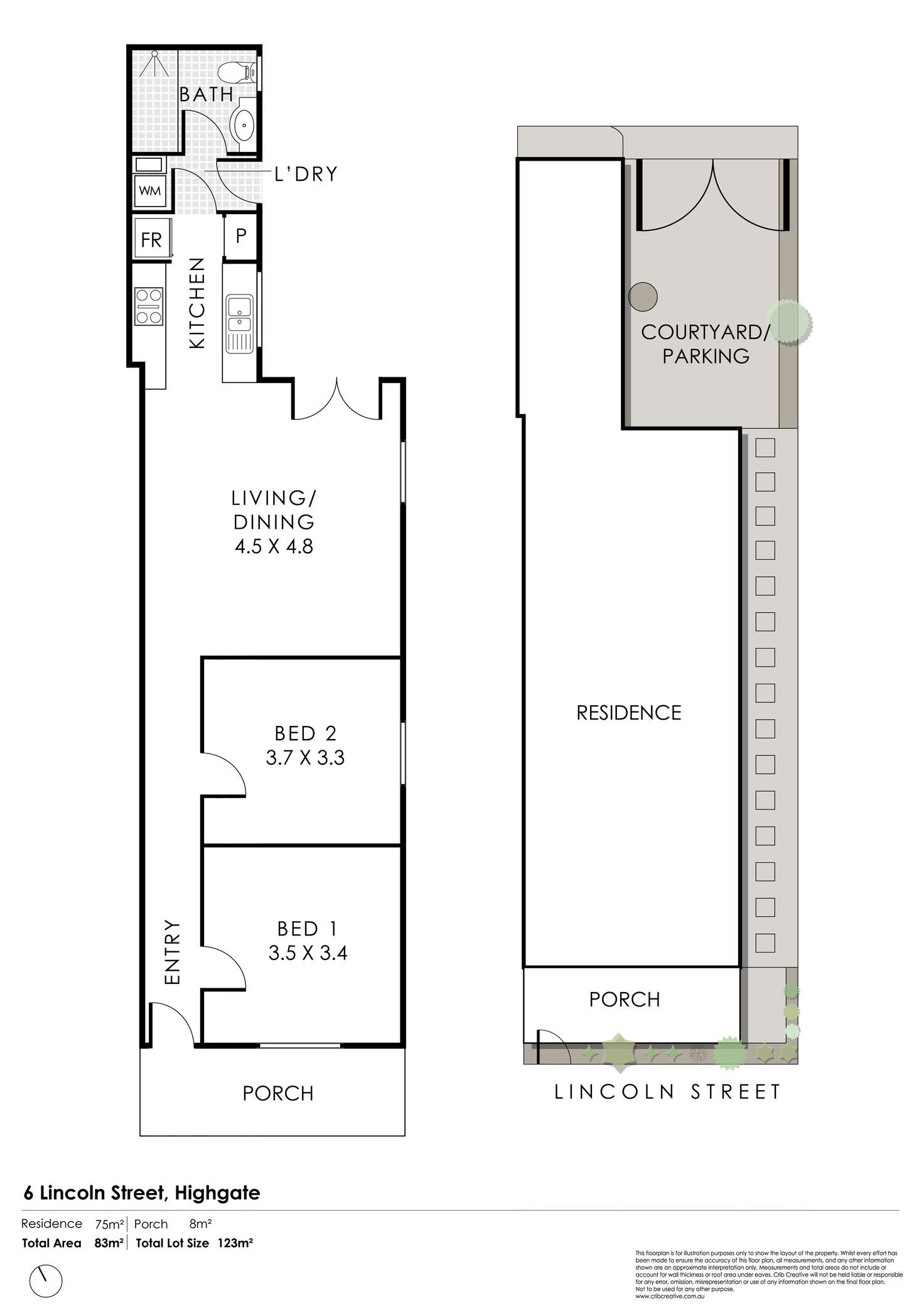 Floorplan of Homely house listing, 6 Lincoln Street, Highgate WA 6003