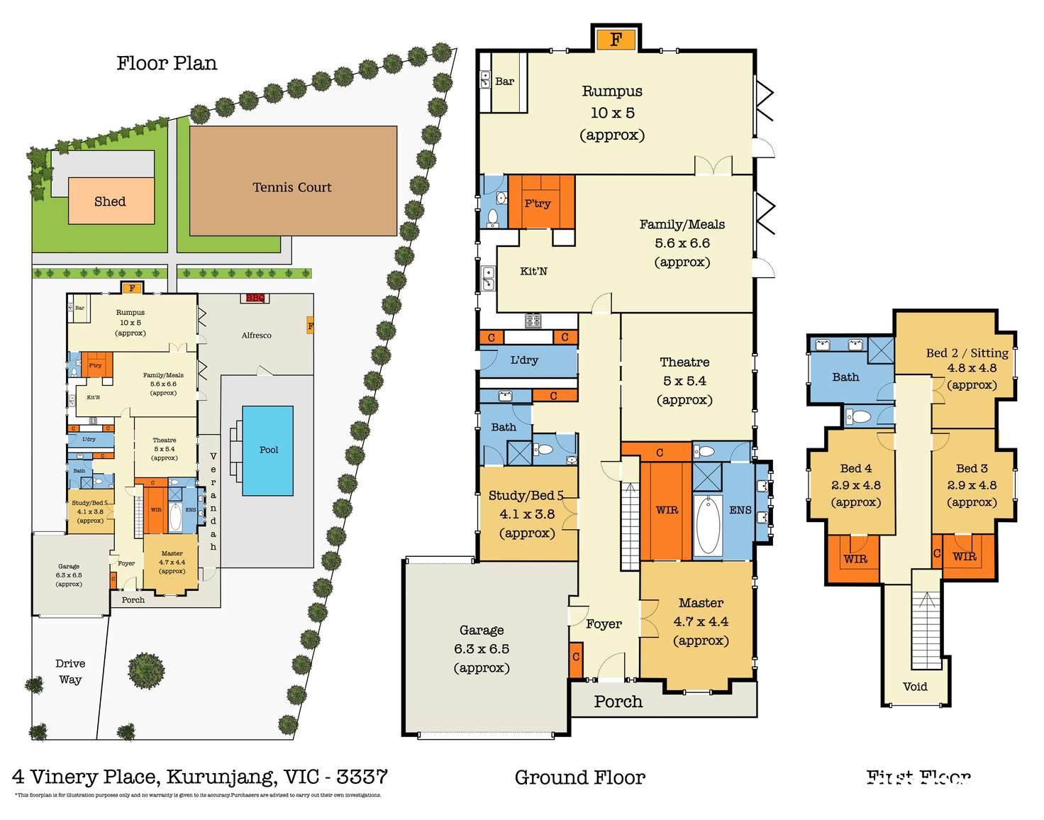 Floorplan of Homely house listing, 4 Vinery Place, Kurunjang VIC 3337