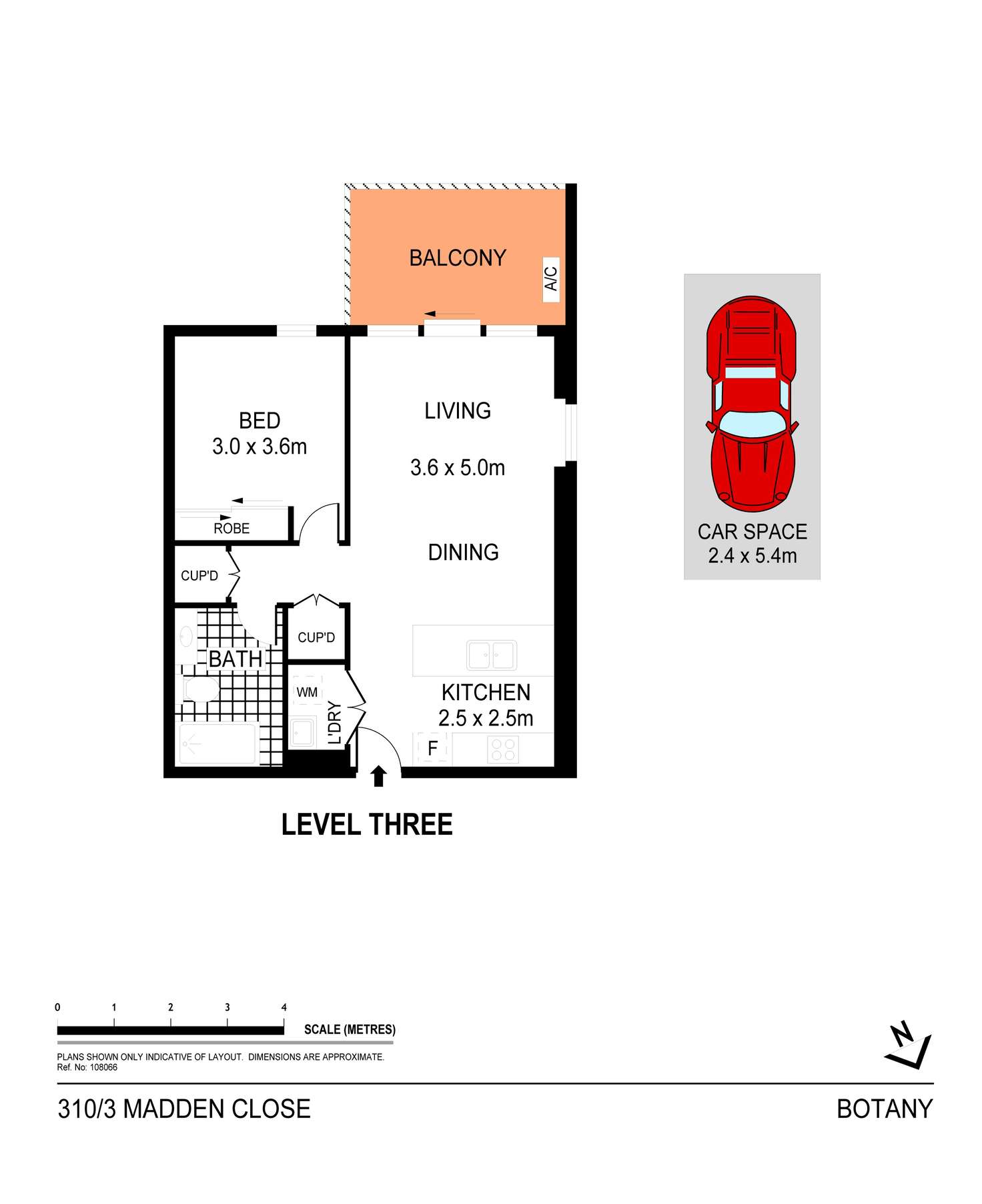Floorplan of Homely apartment listing, 310/3 Madden Close, Botany NSW 2019