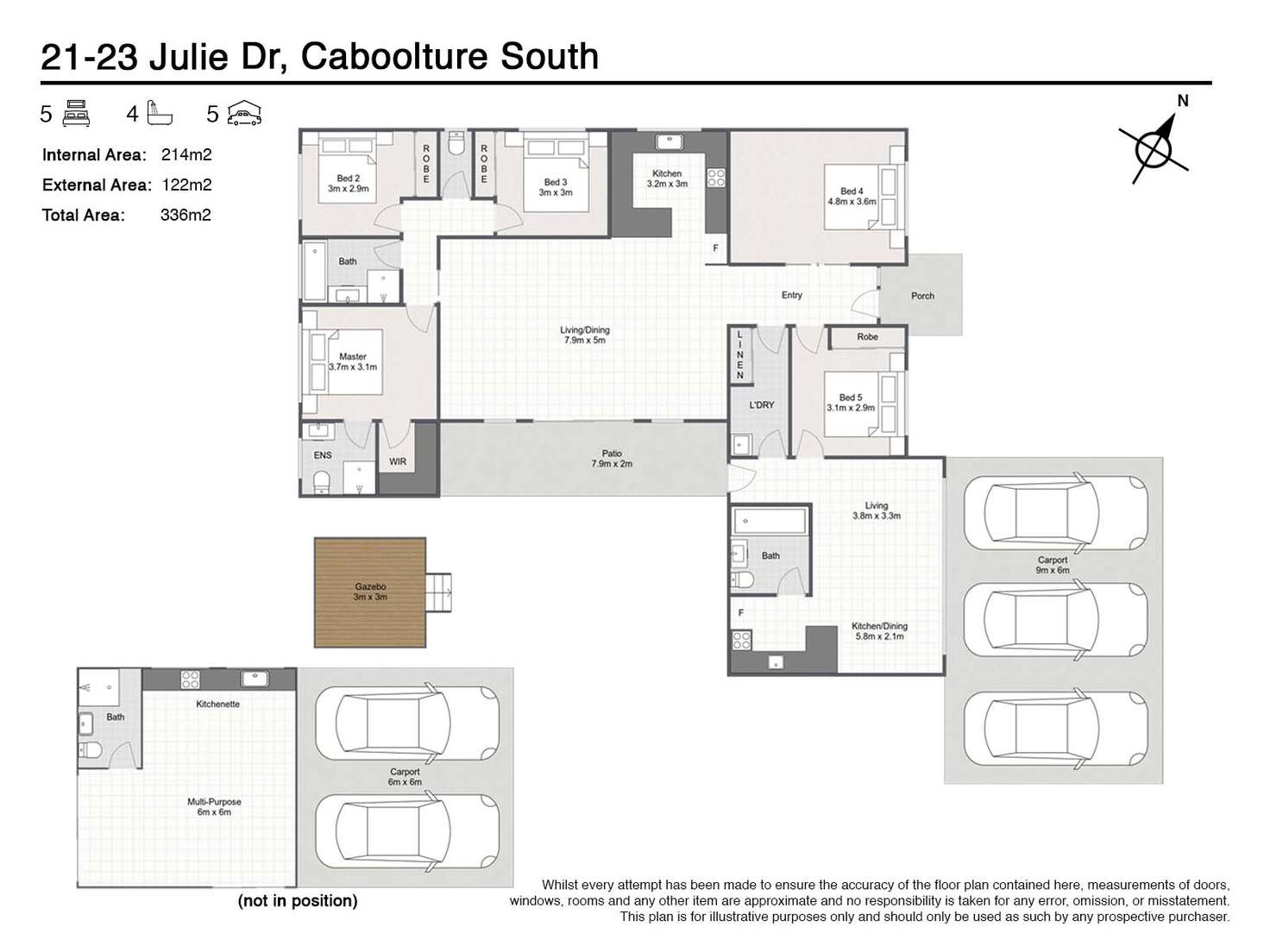 Floorplan of Homely house listing, 21-23 Julie Drive, Caboolture South QLD 4510